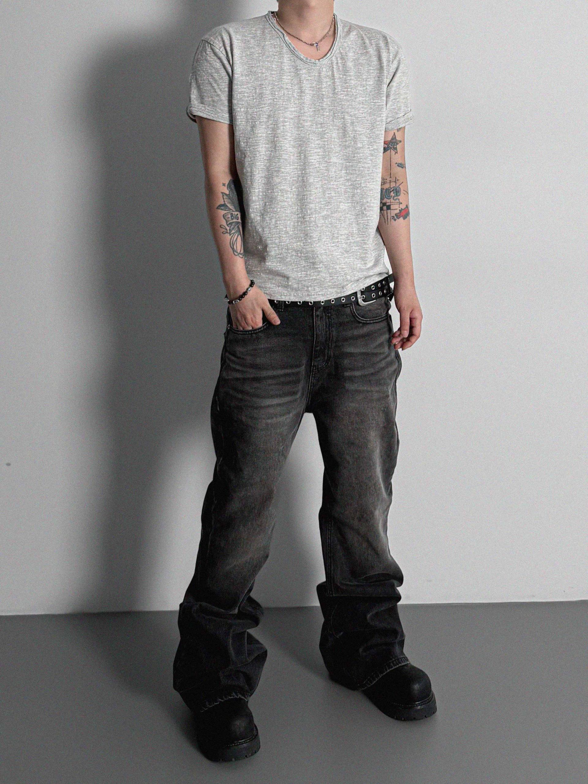 Signature flare denim pants