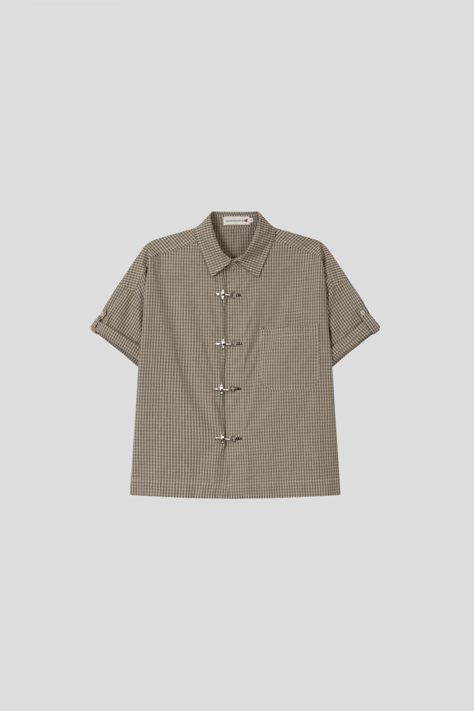 Fireman crop check half shirt