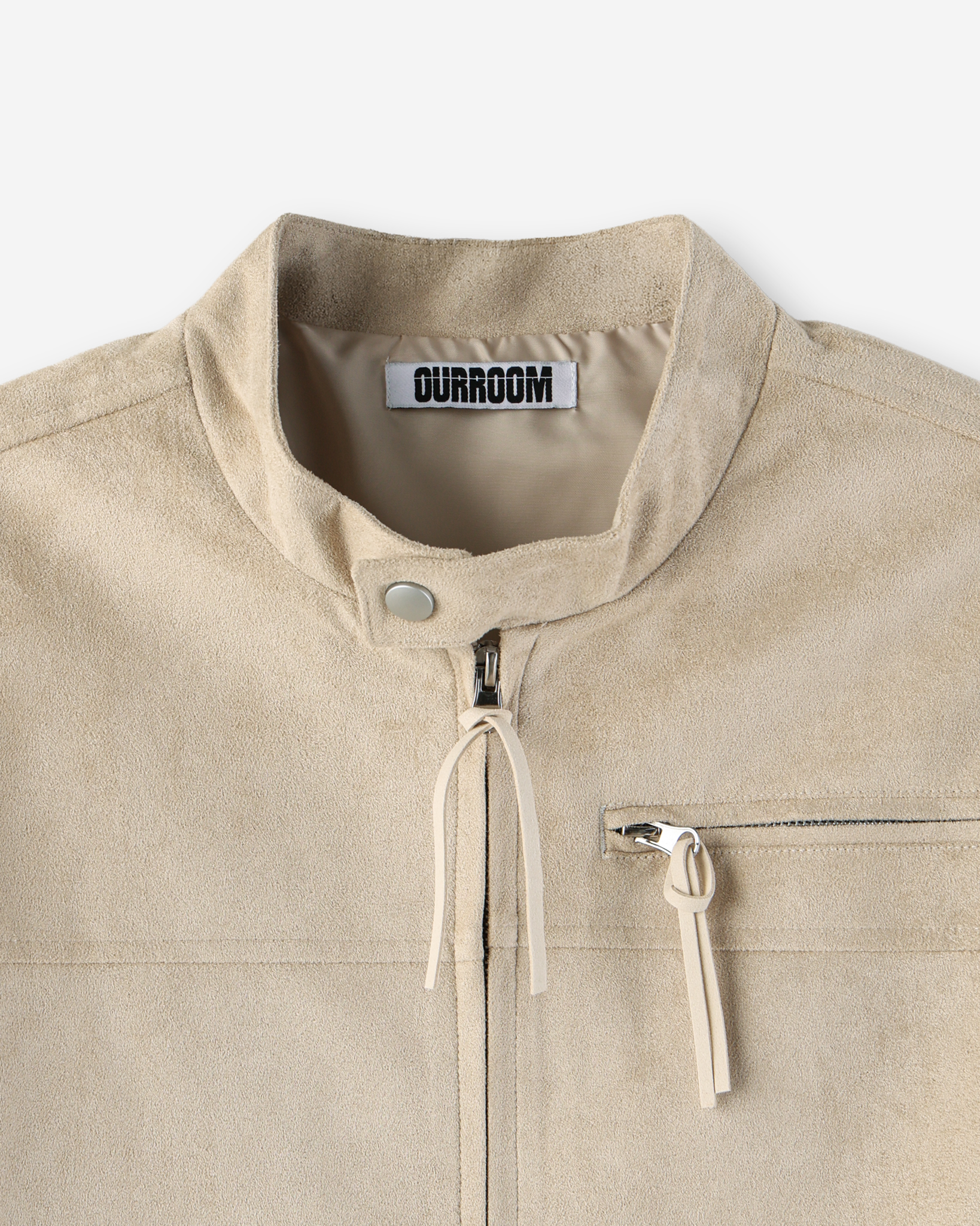 Biker suede crop jacket