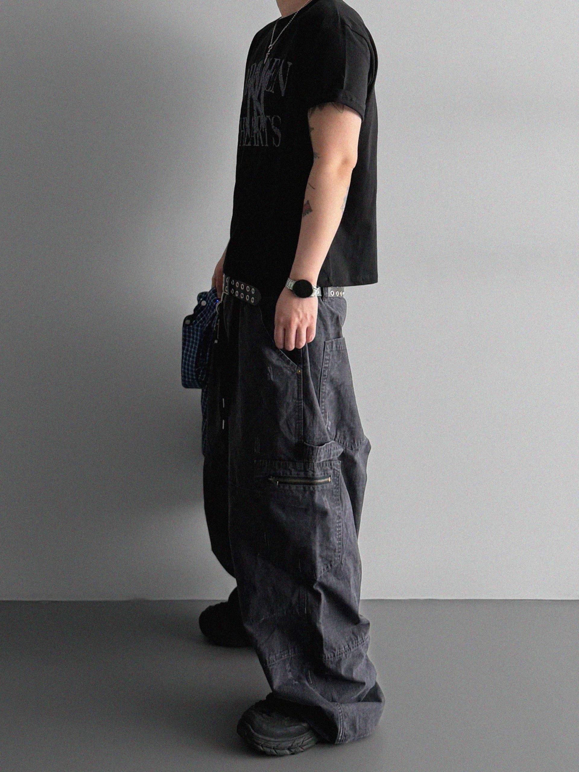 Broken crop half t