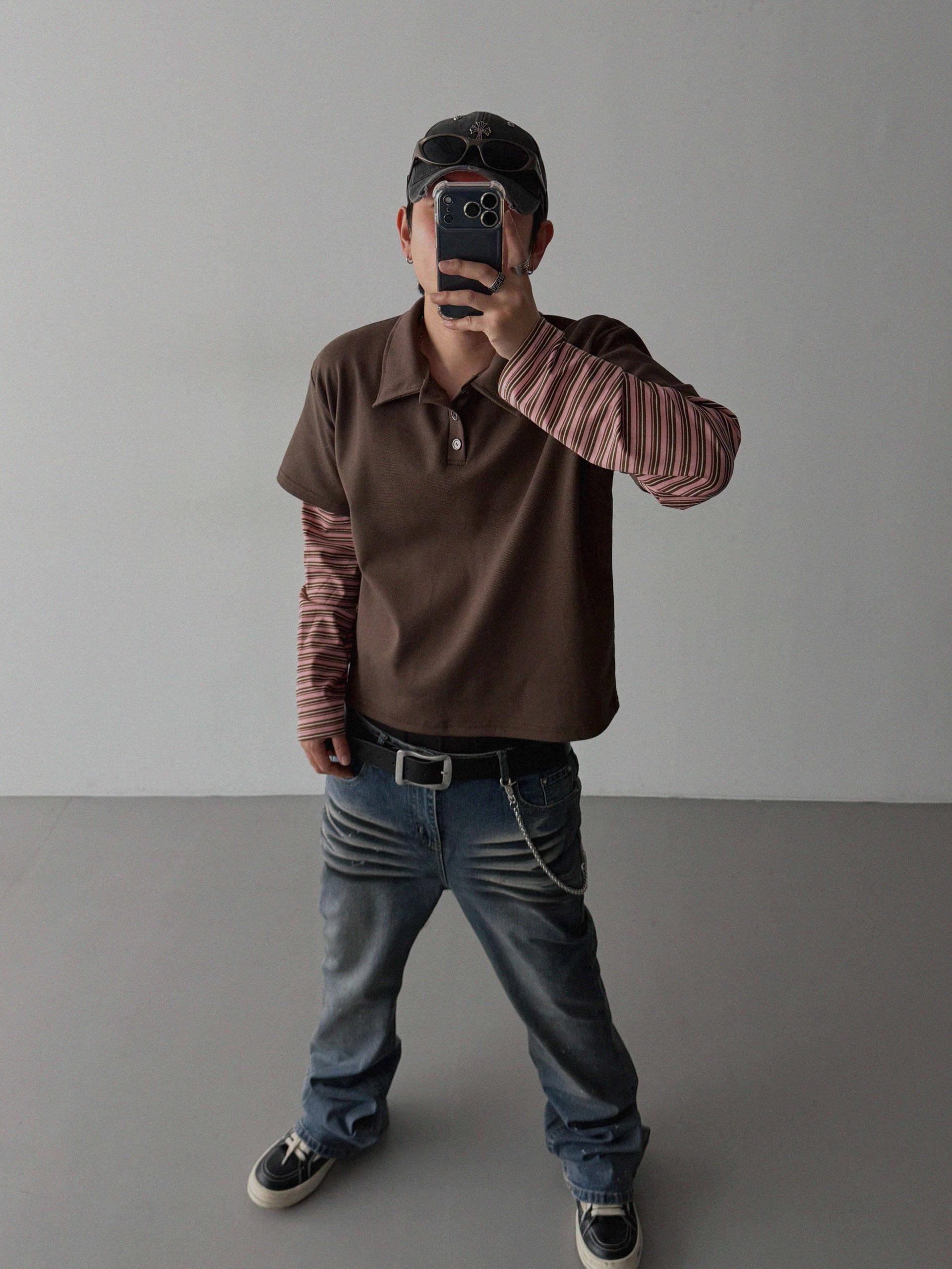Shadow layered crop PK t