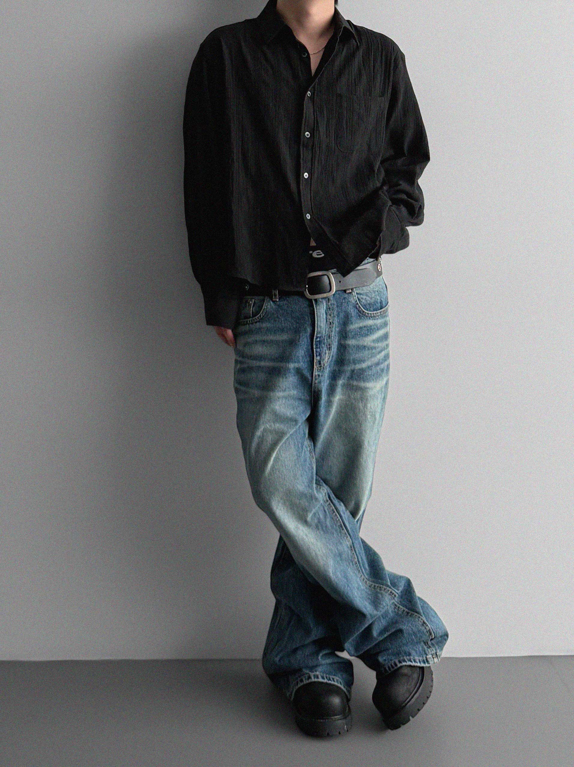 Dress crop shirt