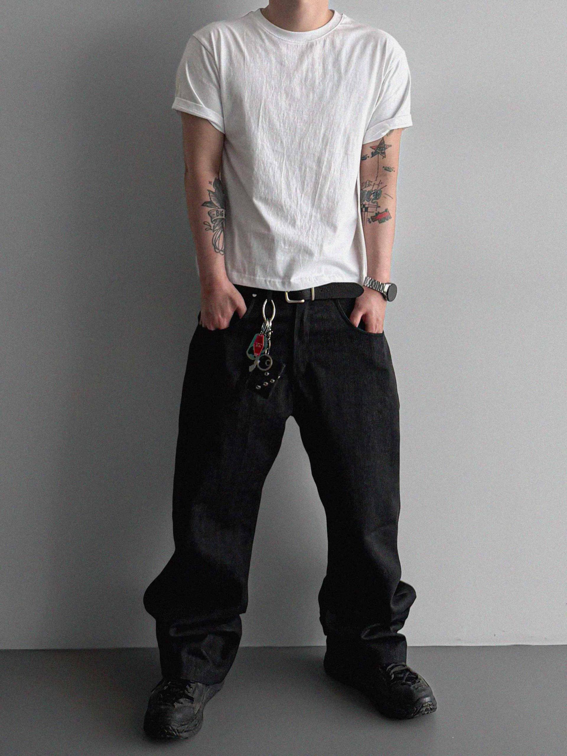 Core non fade sagging jeans