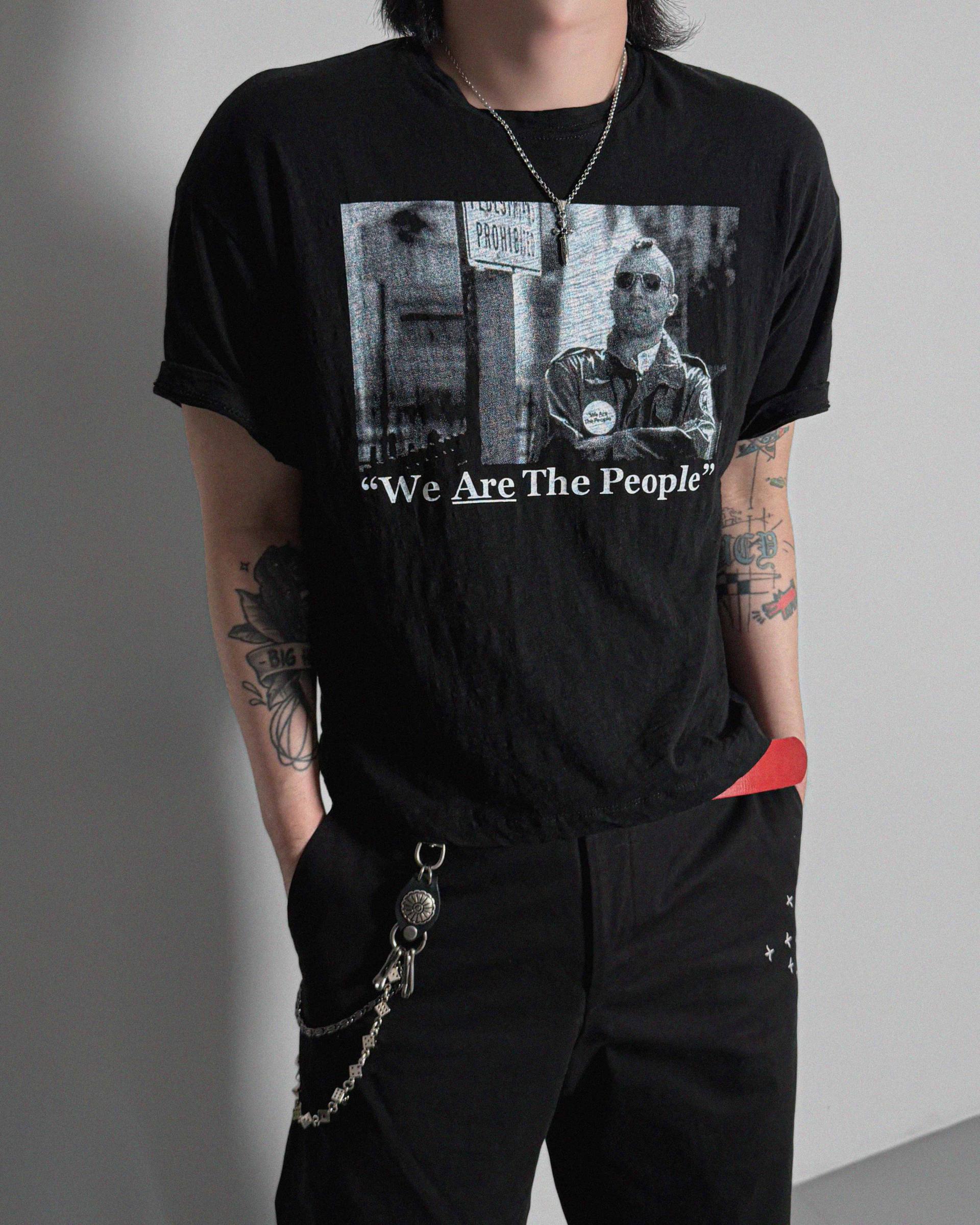 Vintage taxi slap crop half t