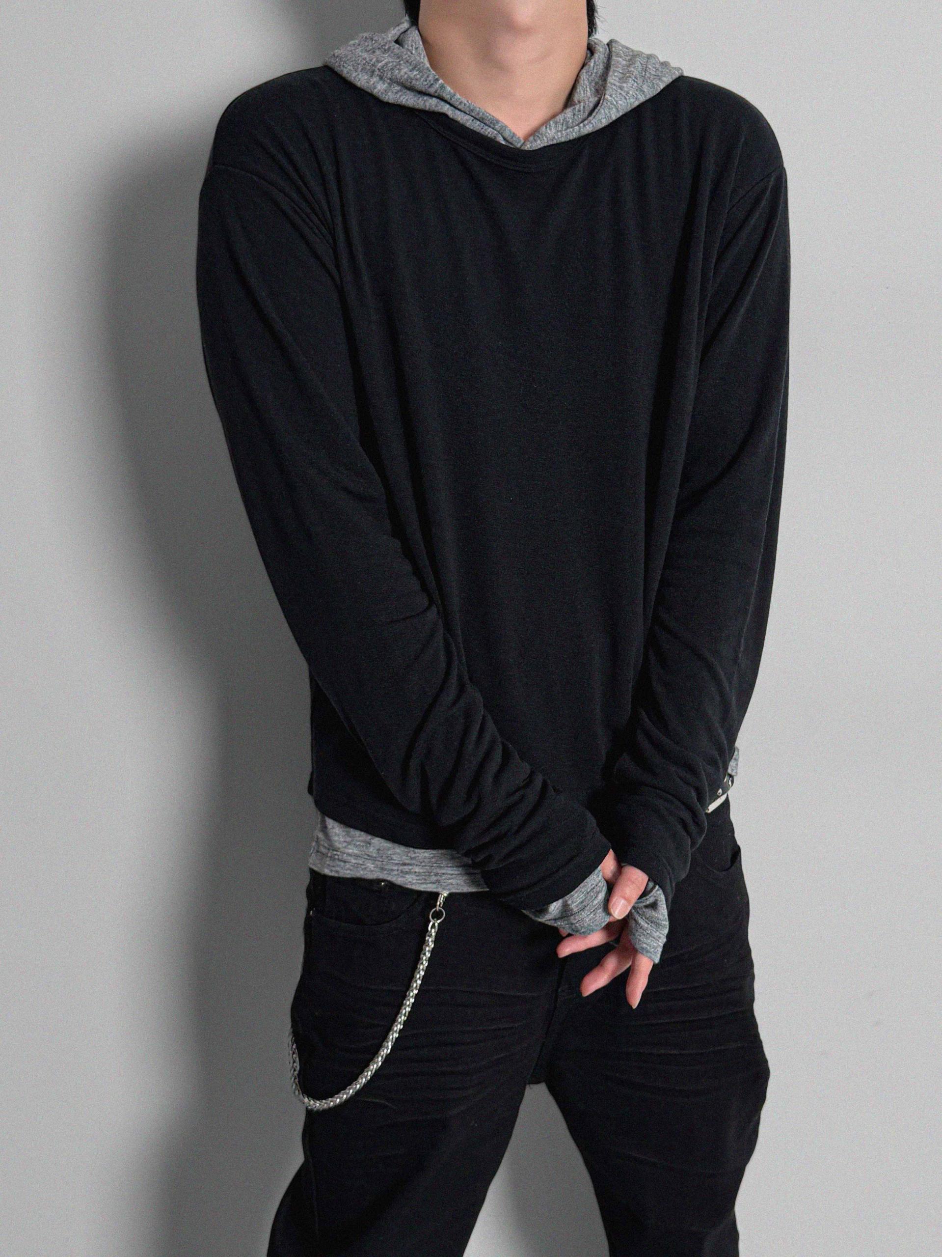 Index layered warmer hood t