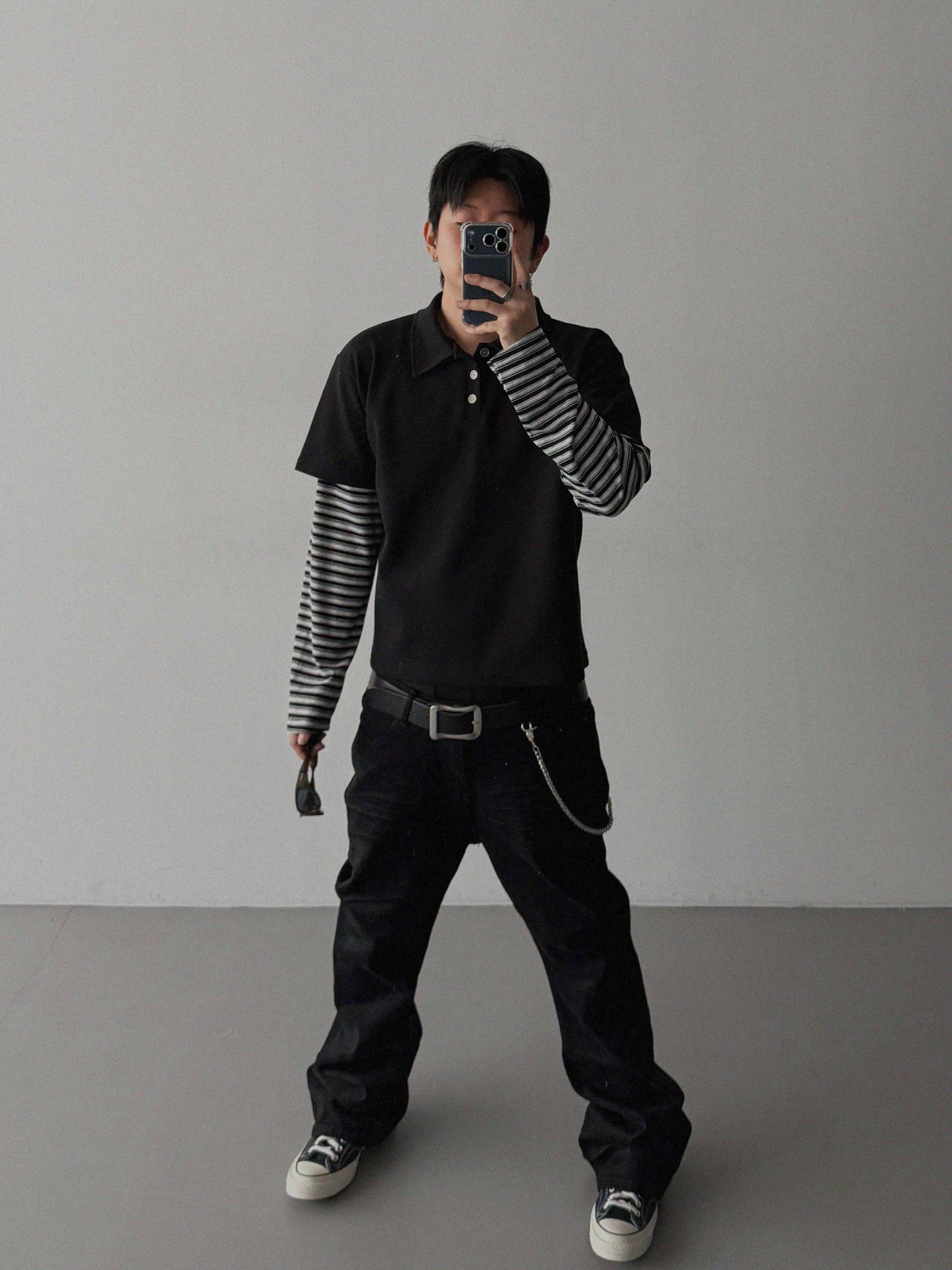 Shadow layered crop PK t