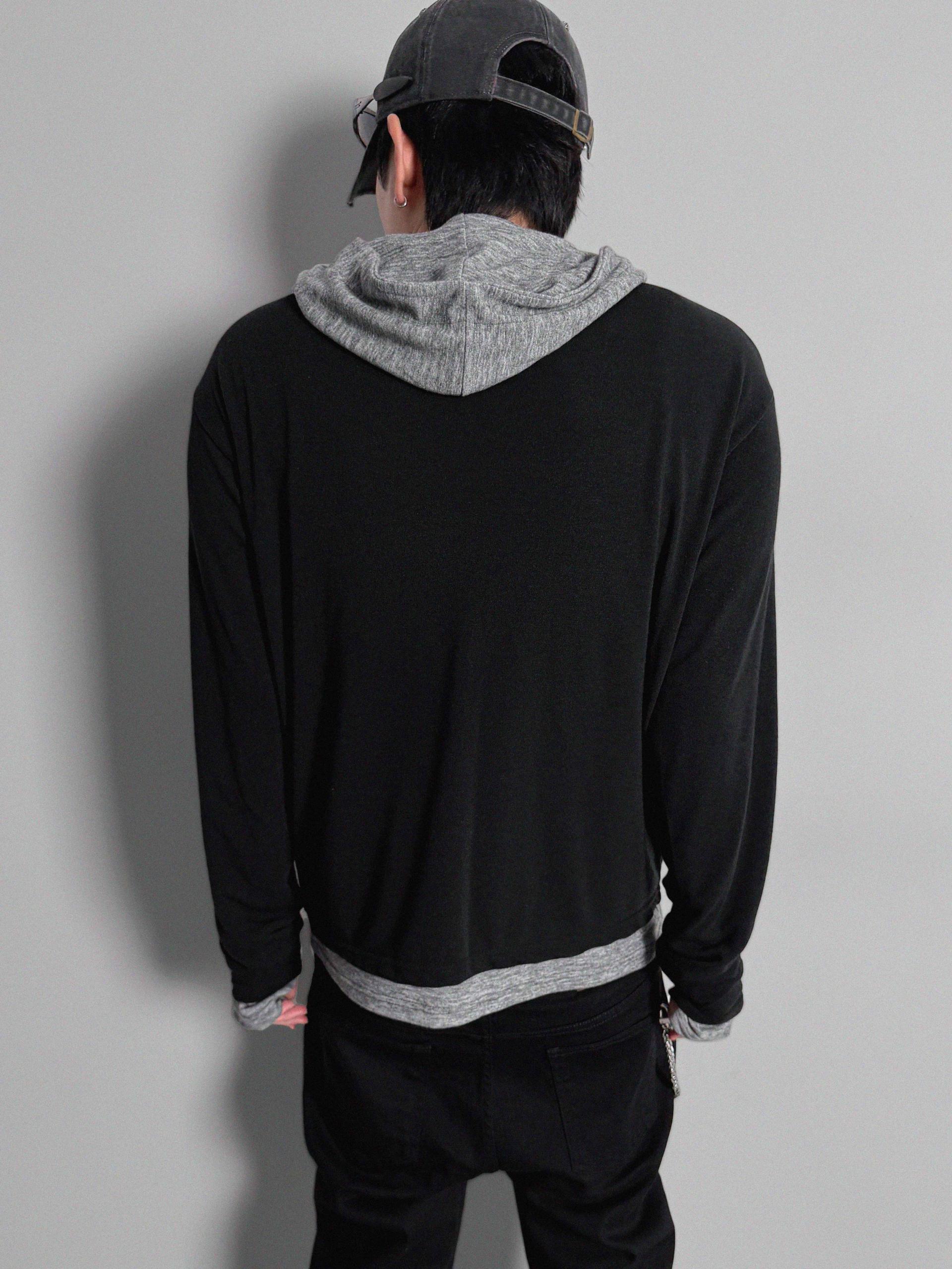 Index layered warmer hood t