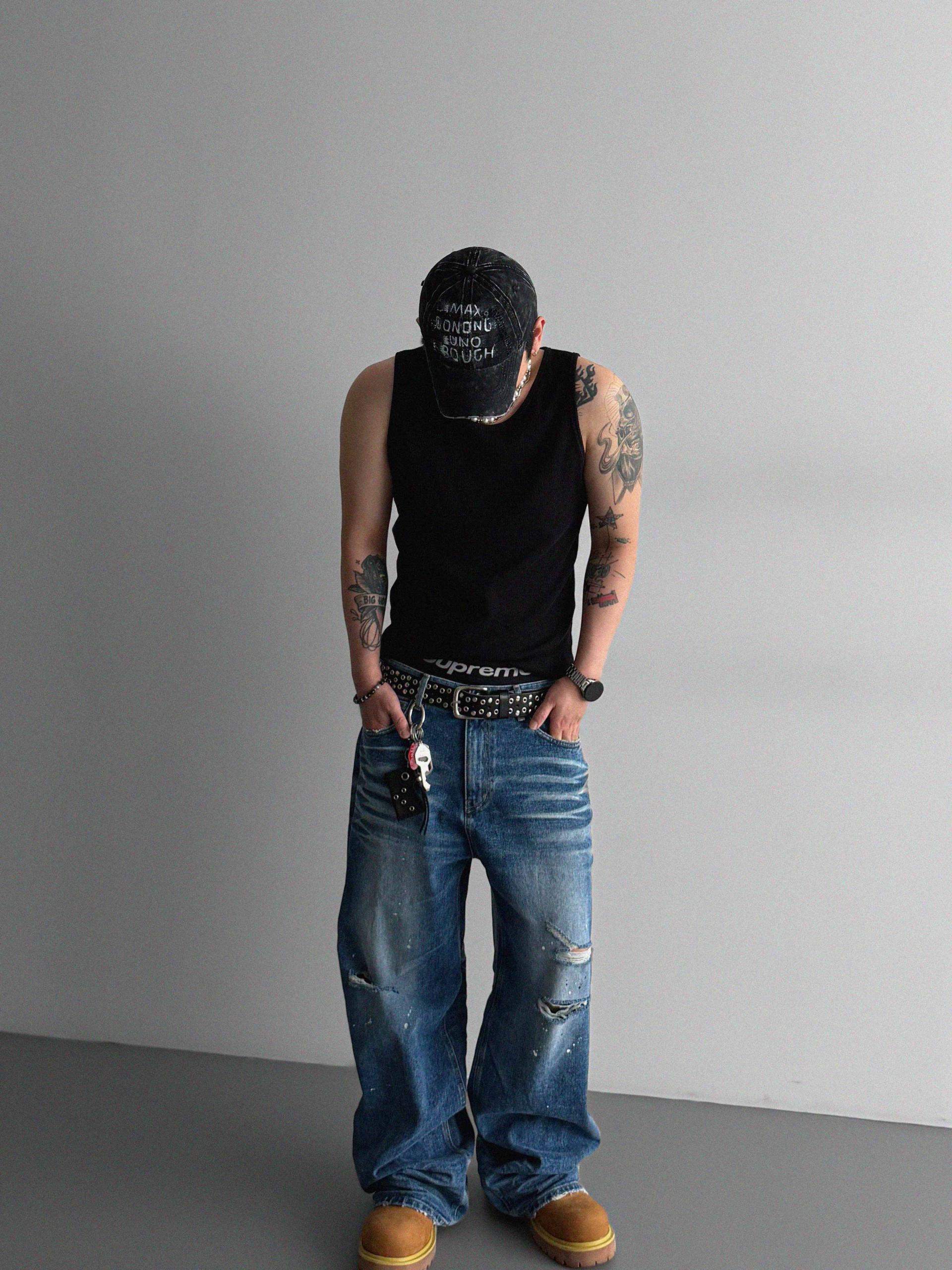 Terminal ribbed sleeveless