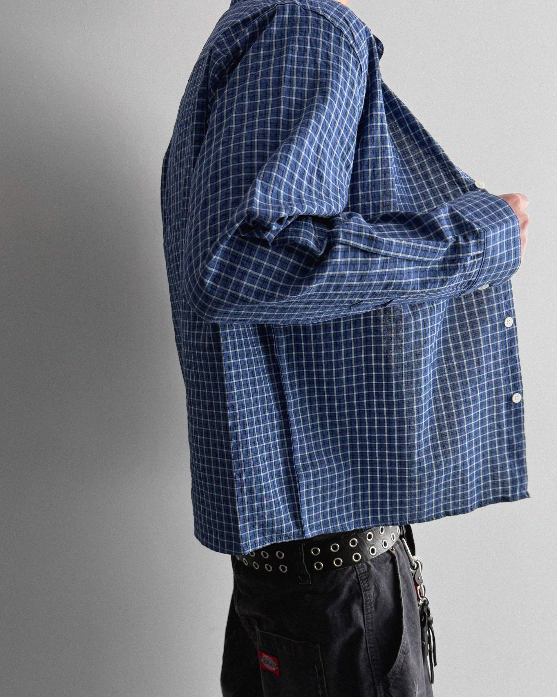 Deli semi crop check shirt