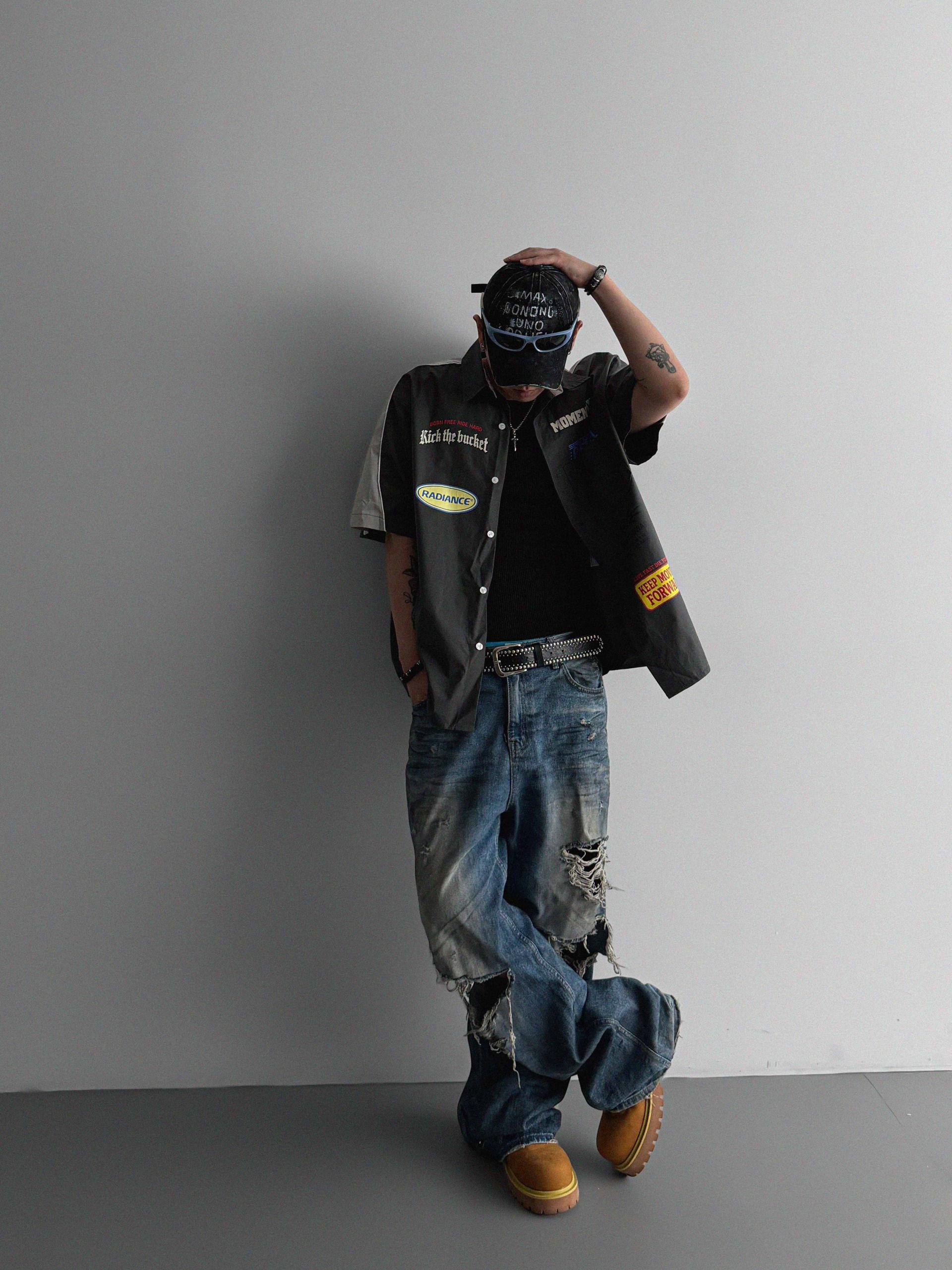 Mechanic over half shirt