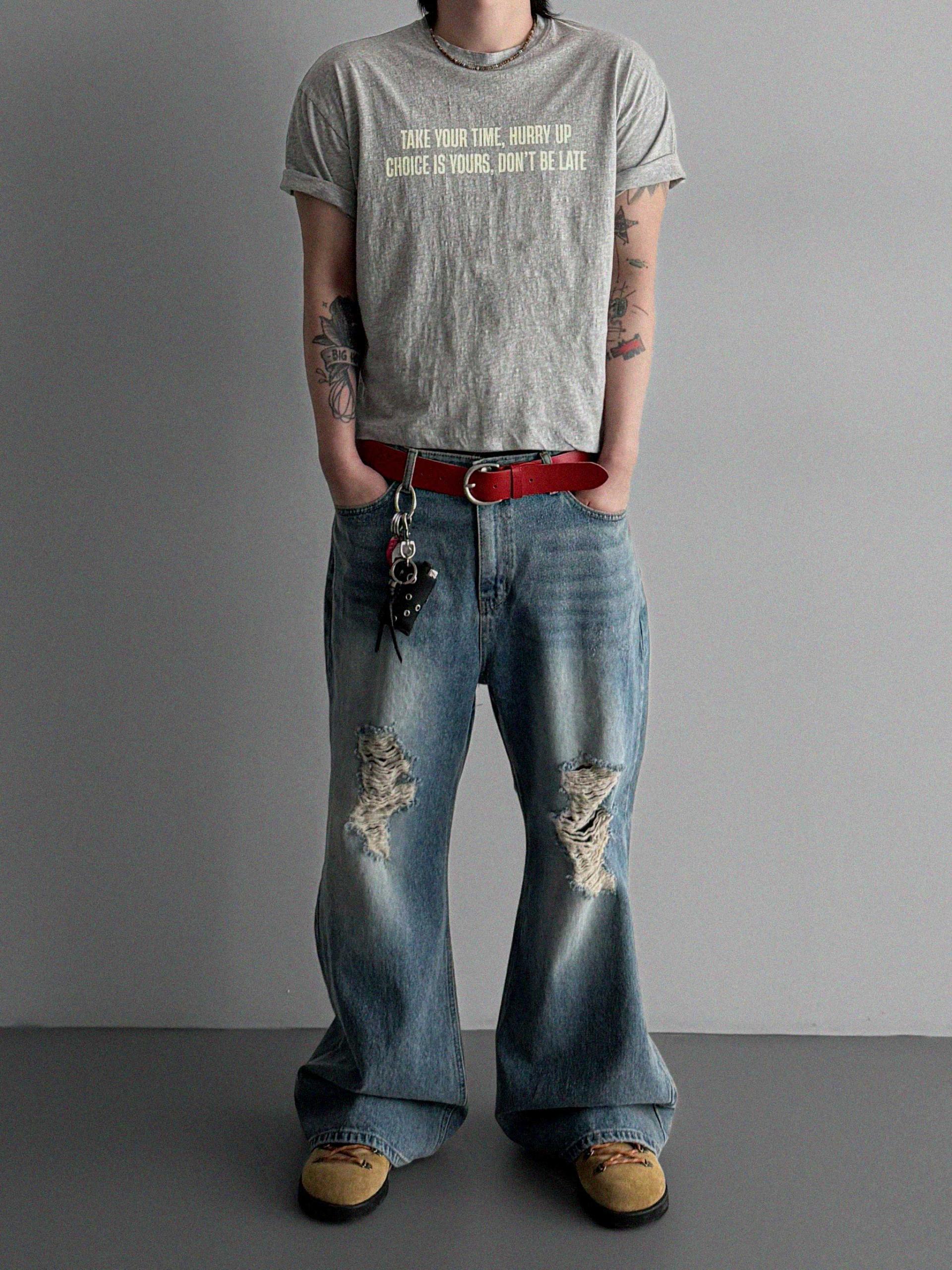 Vintage poit slap crop half t