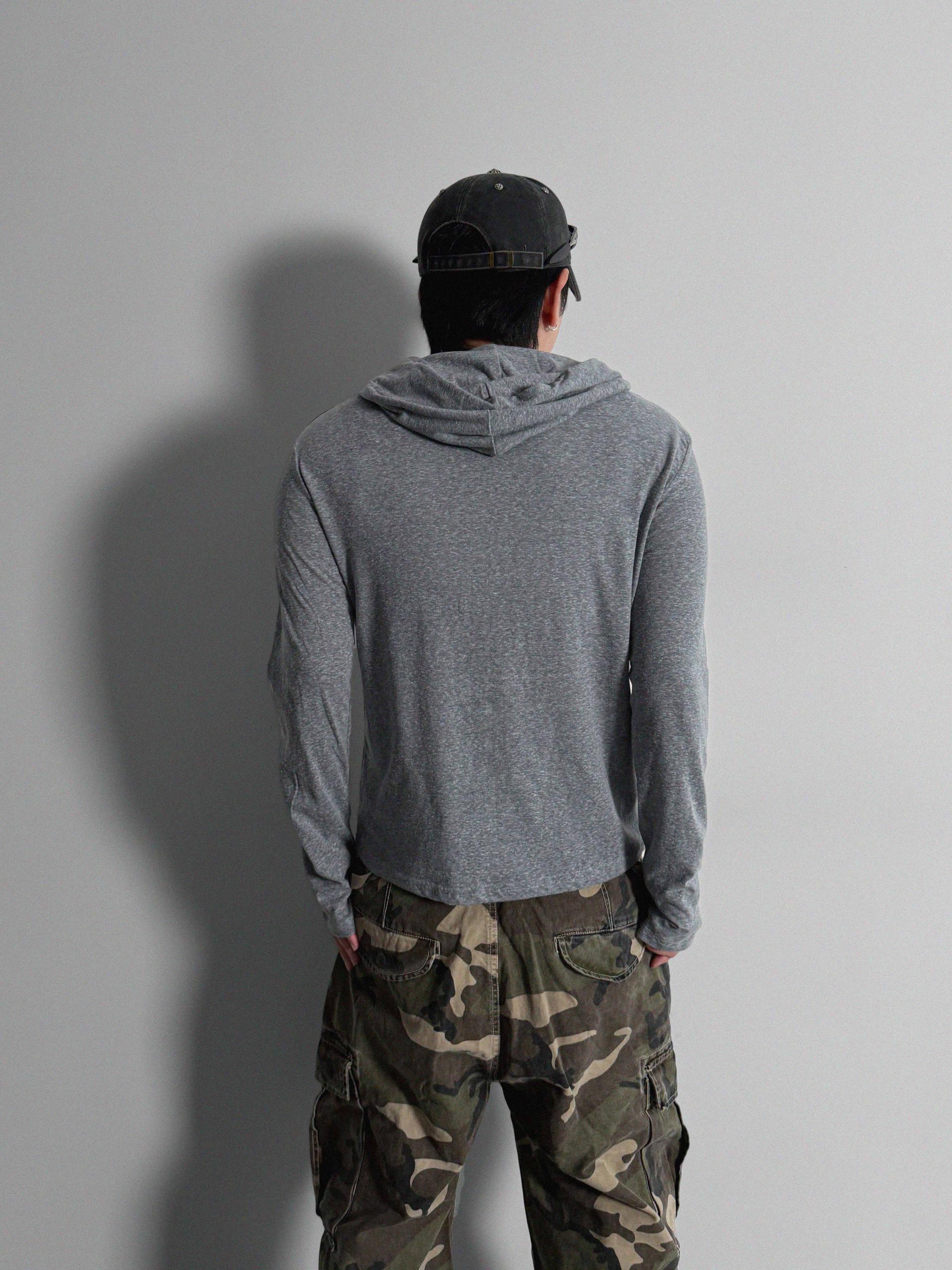 After henry neck warmer hoodie t