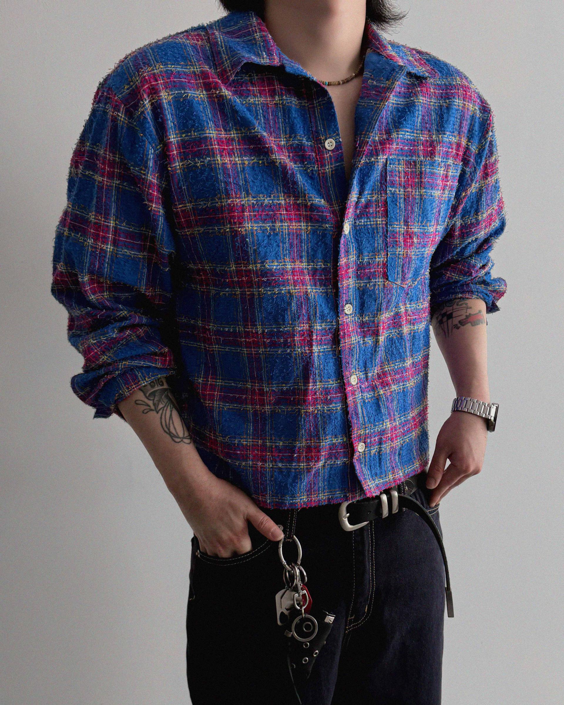 Nova crop check shirt