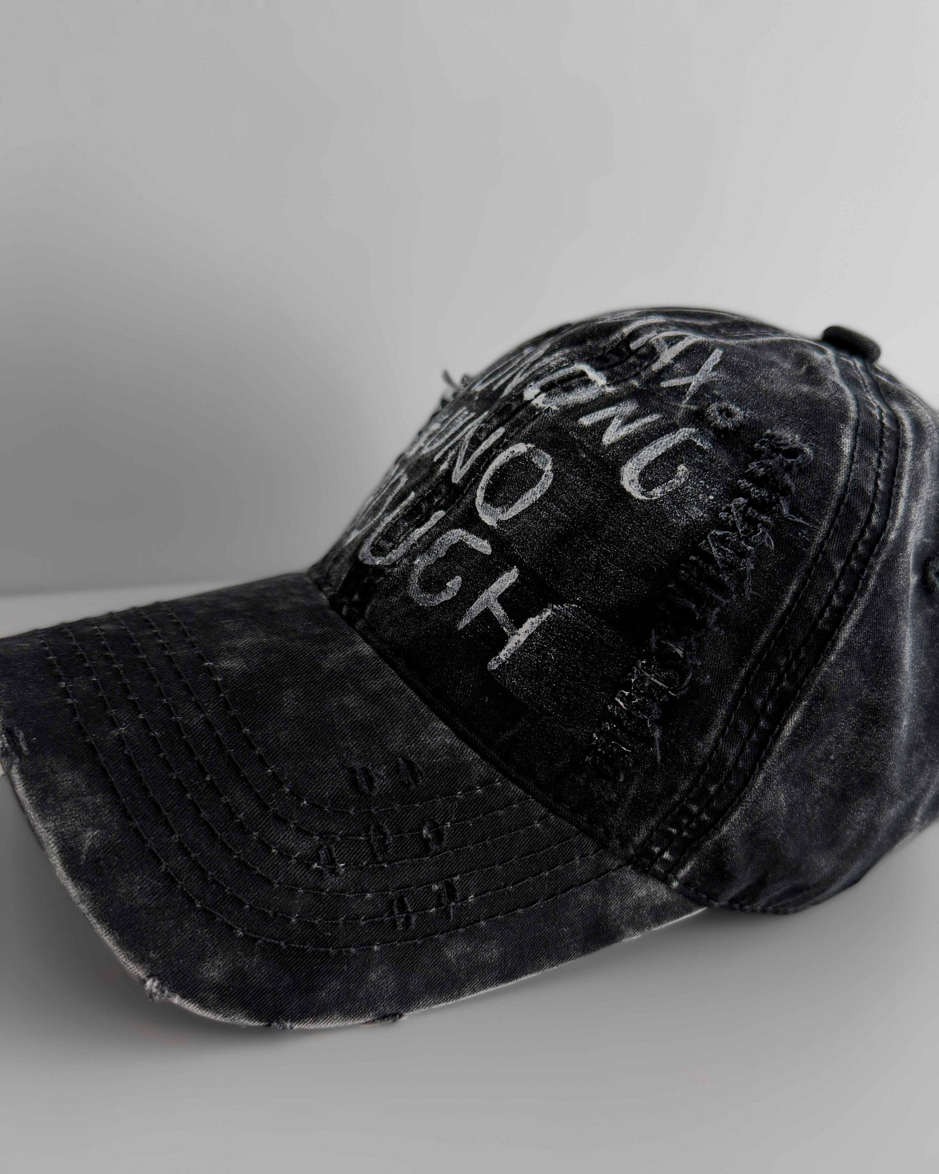 Washed graffiti ball cap