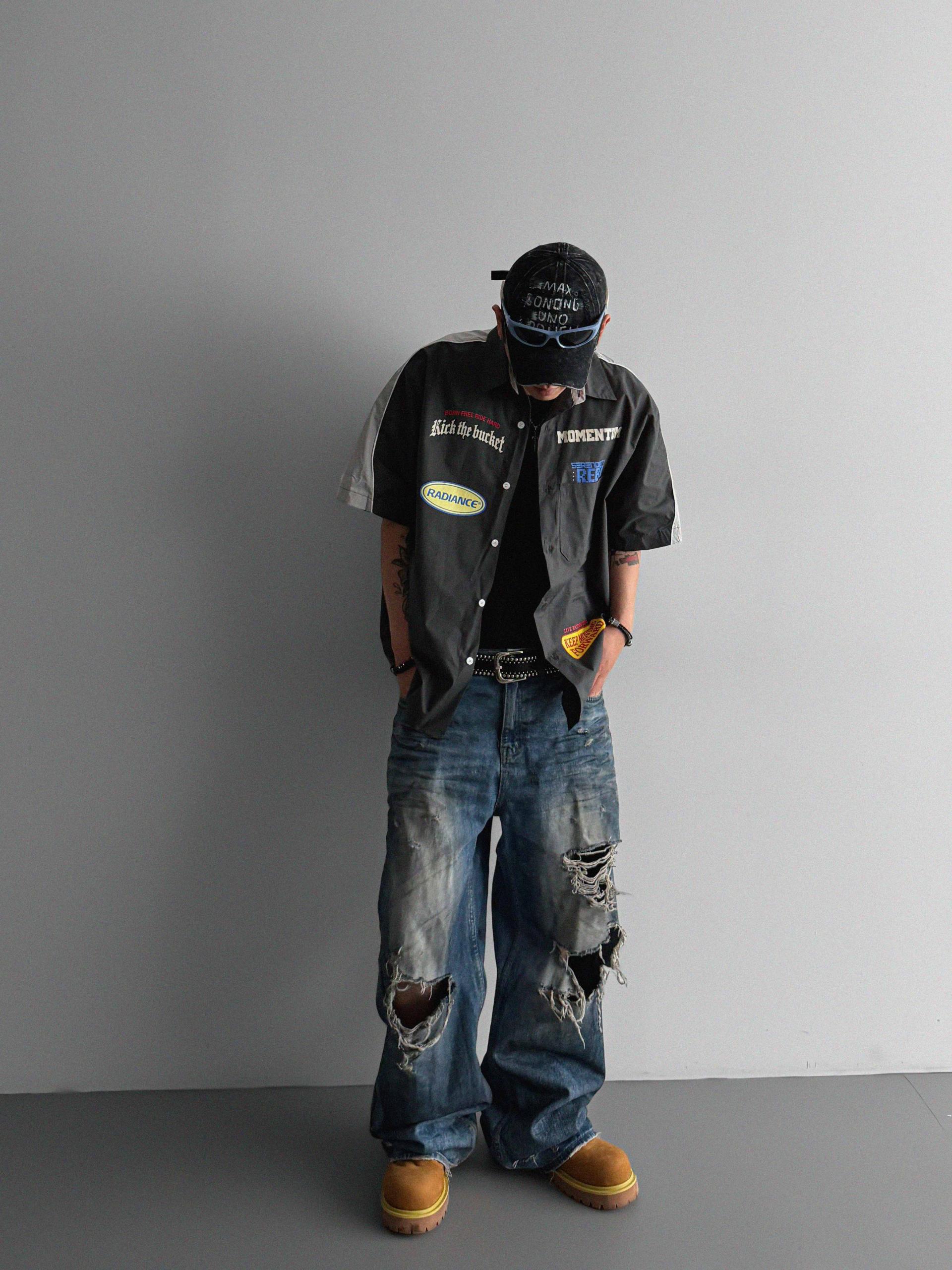 Mechanic over half shirt
