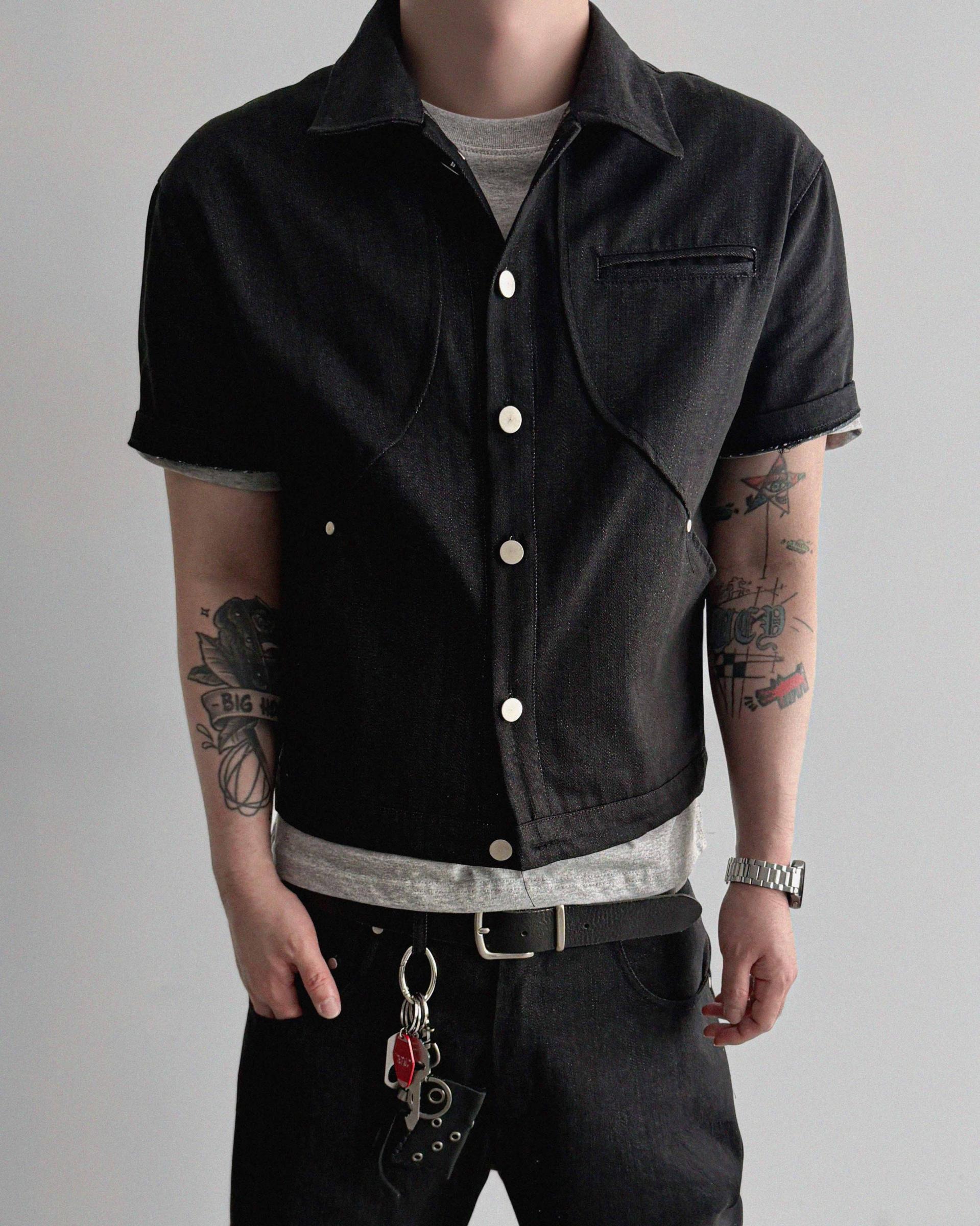 Core non fade crop half jacket