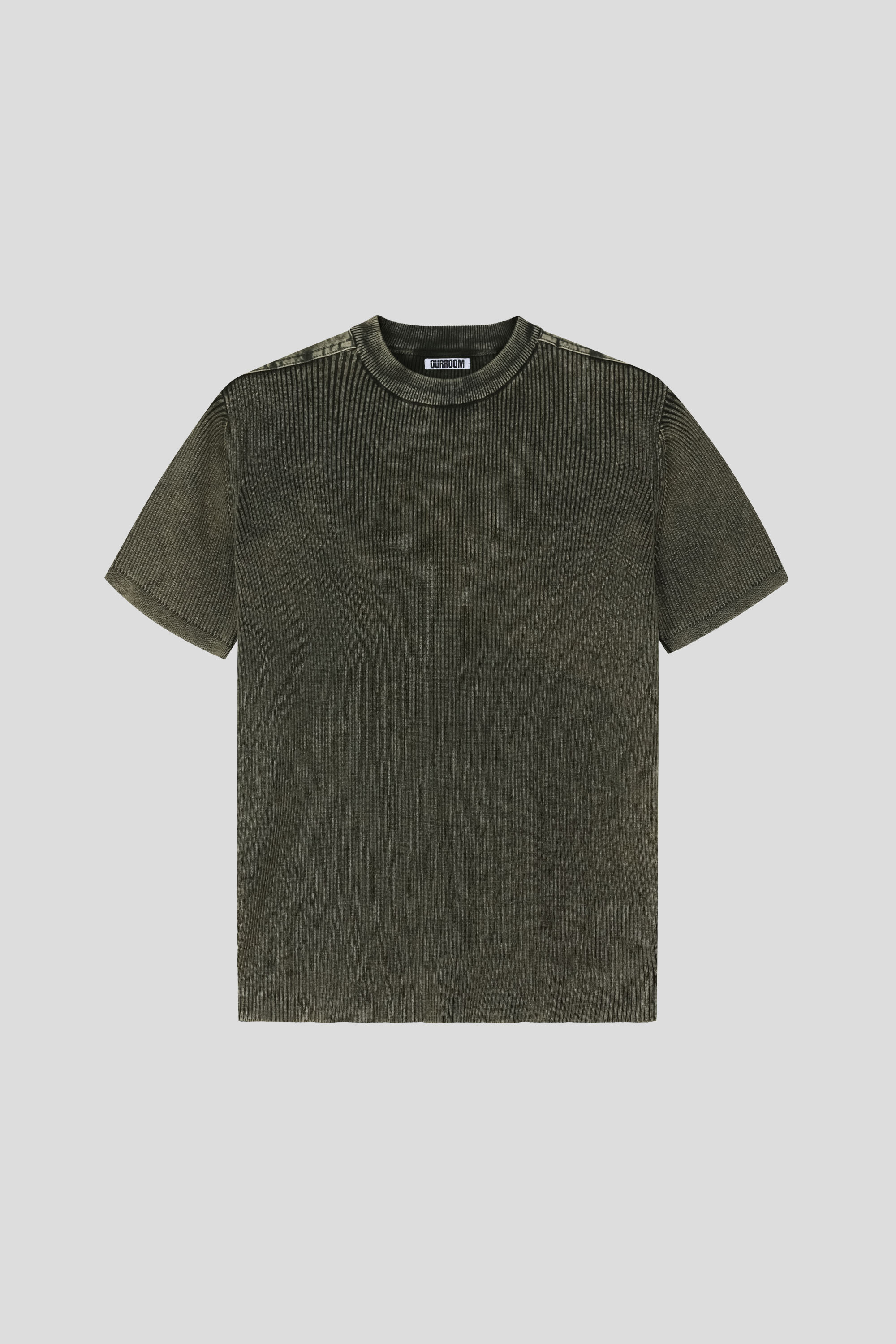 Pigment panel slim half knit
