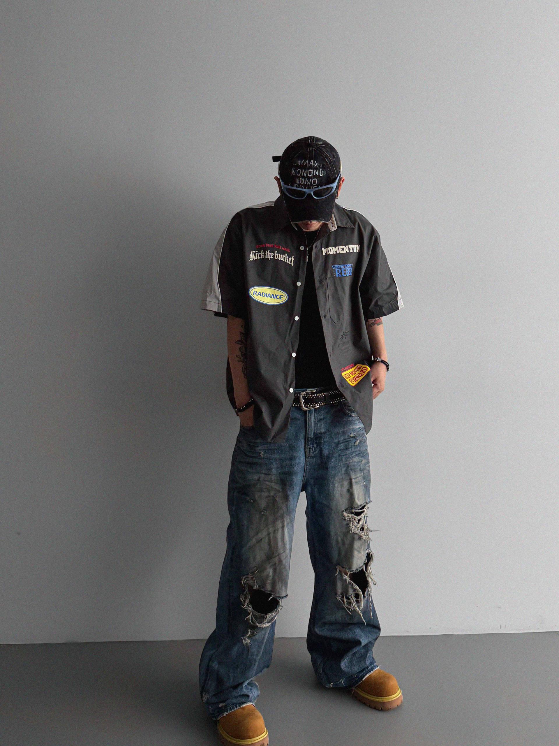 Mechanic over half shirt
