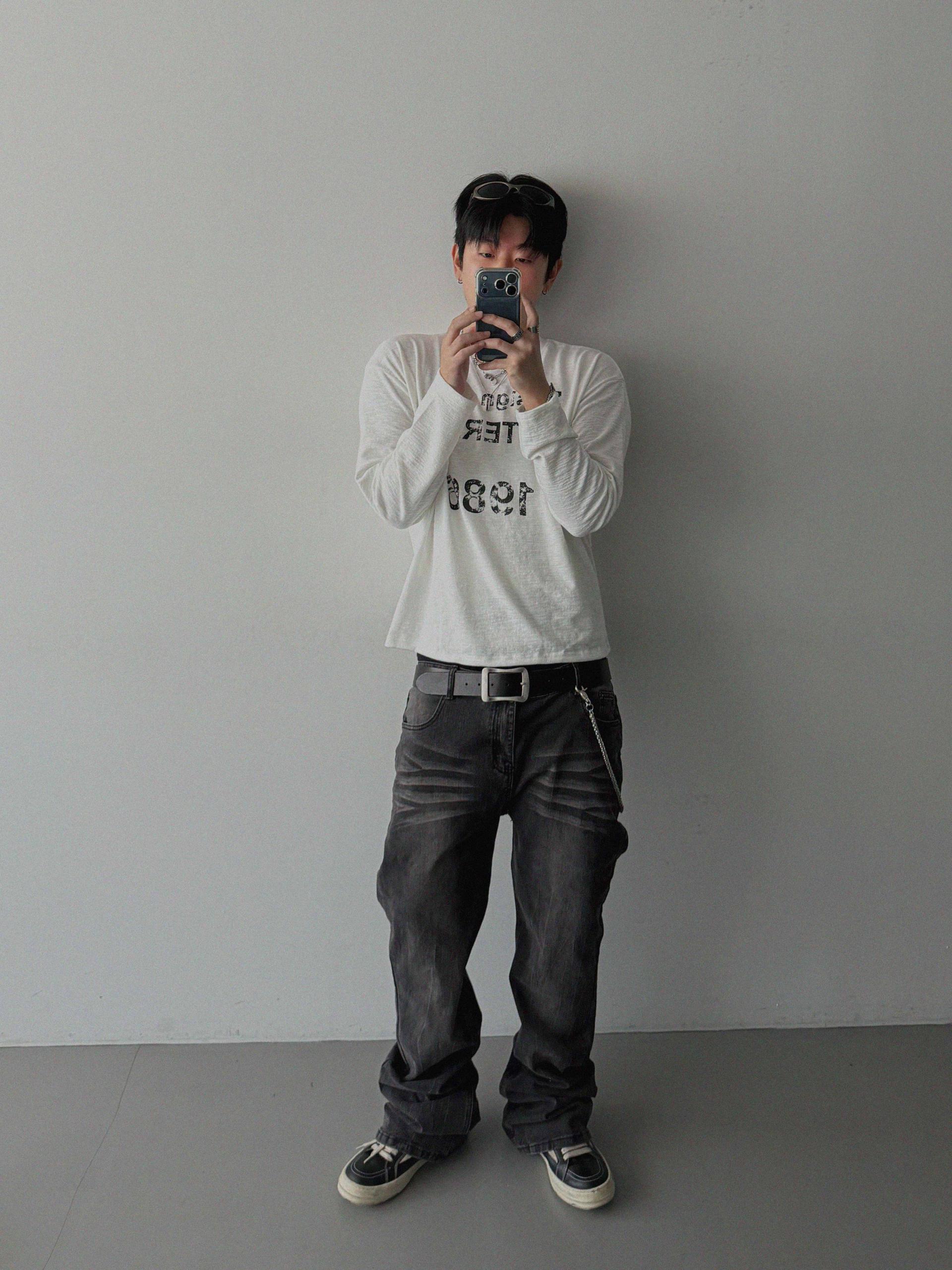 Lap slub crop t