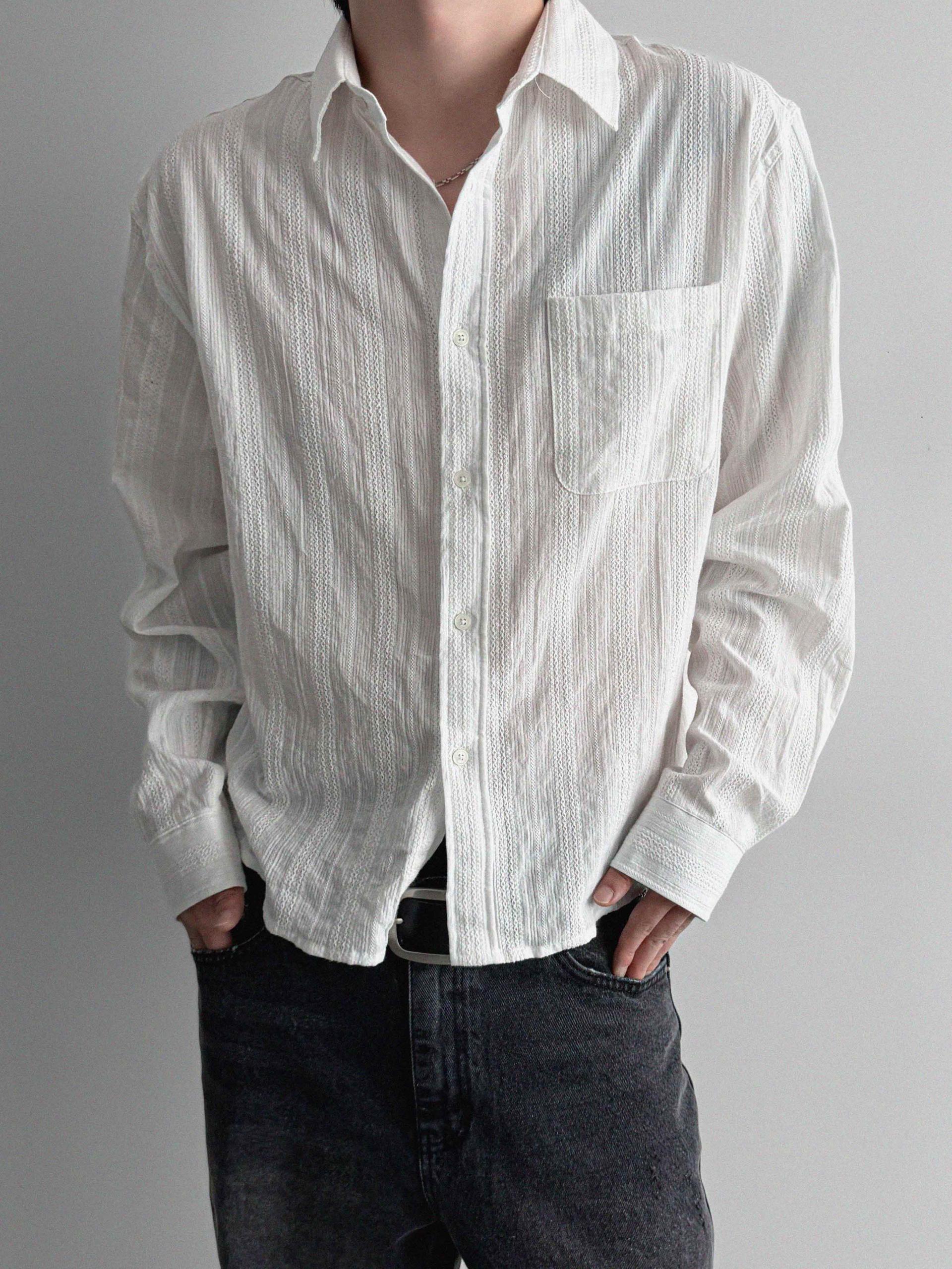 Dress crop shirt