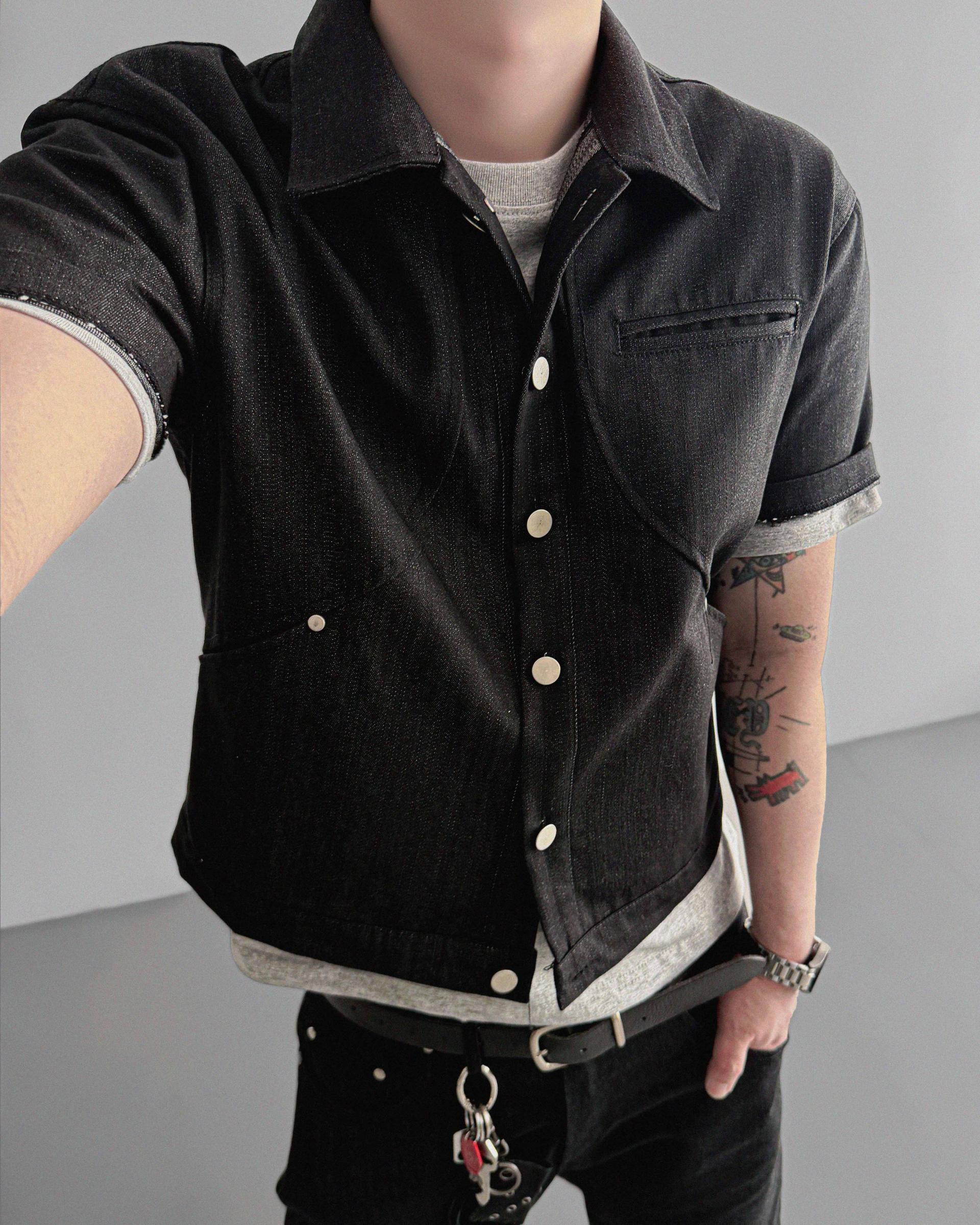 Core non fade crop half jacket