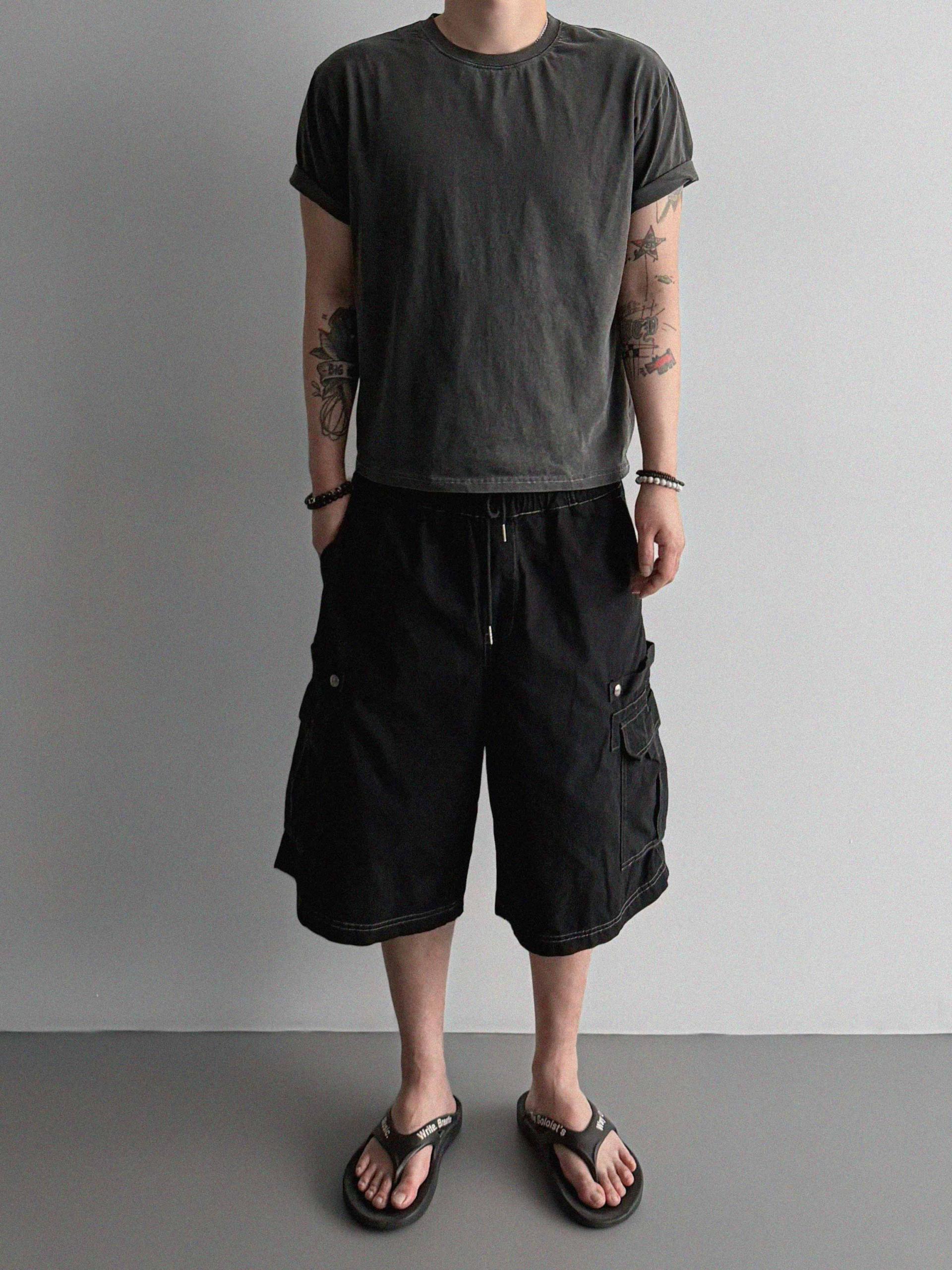 forsed cargo bermuda pants