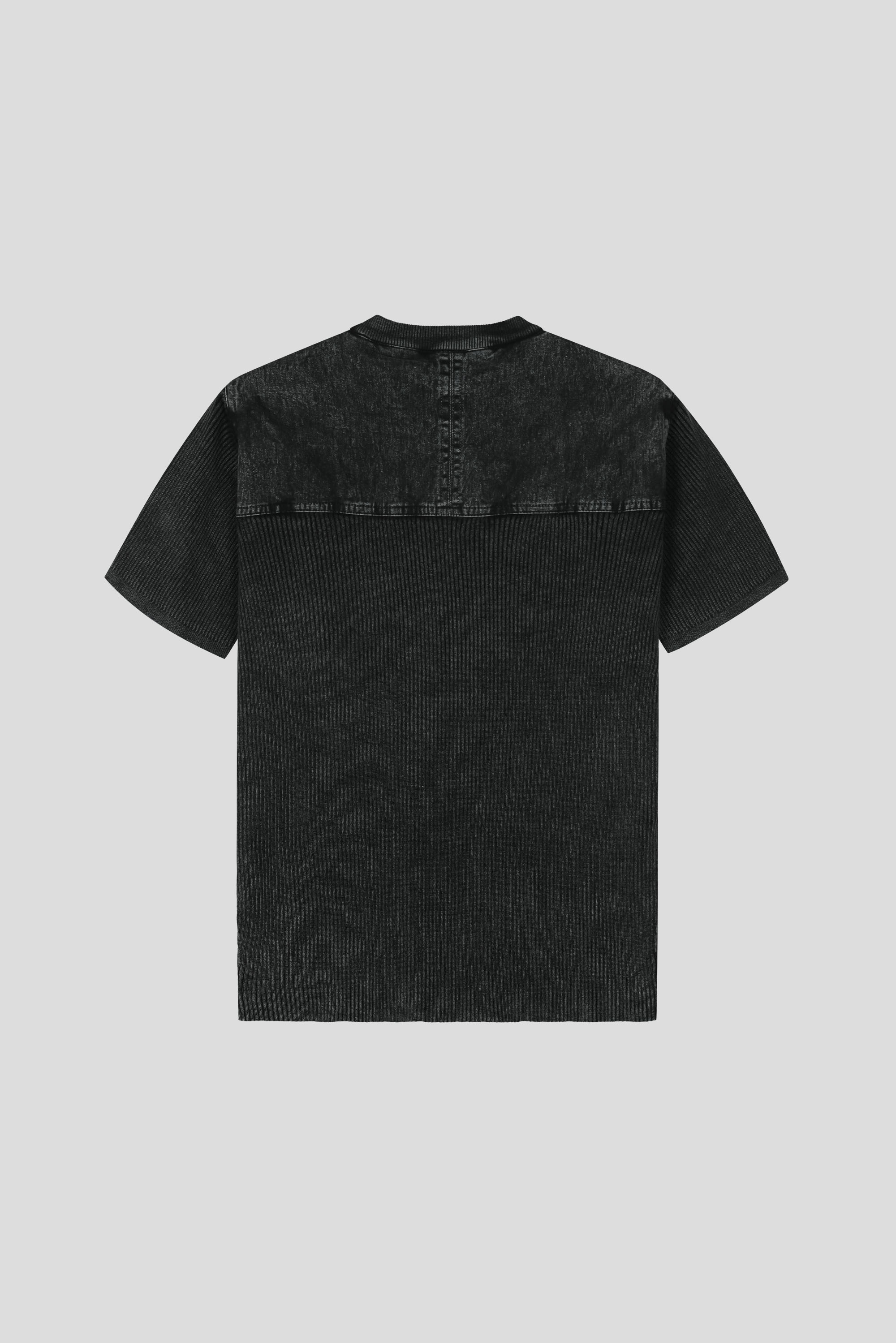 Pigment panel slim half knit