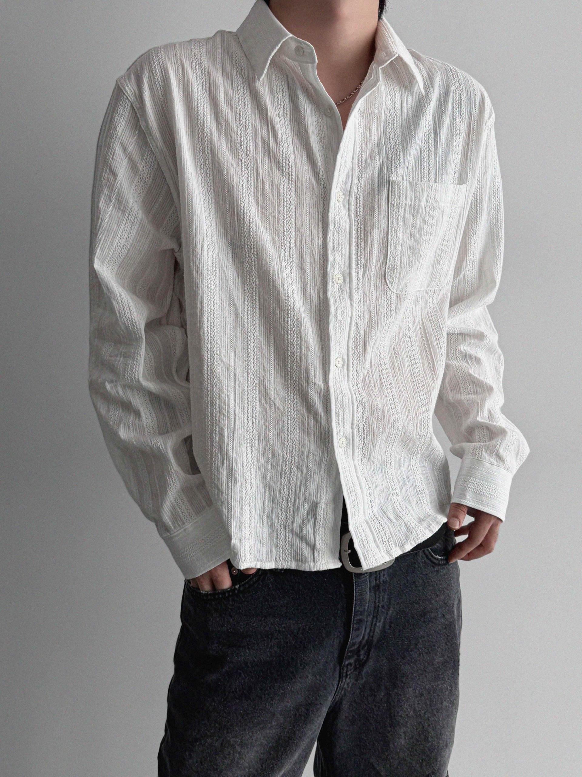 Dress crop shirt