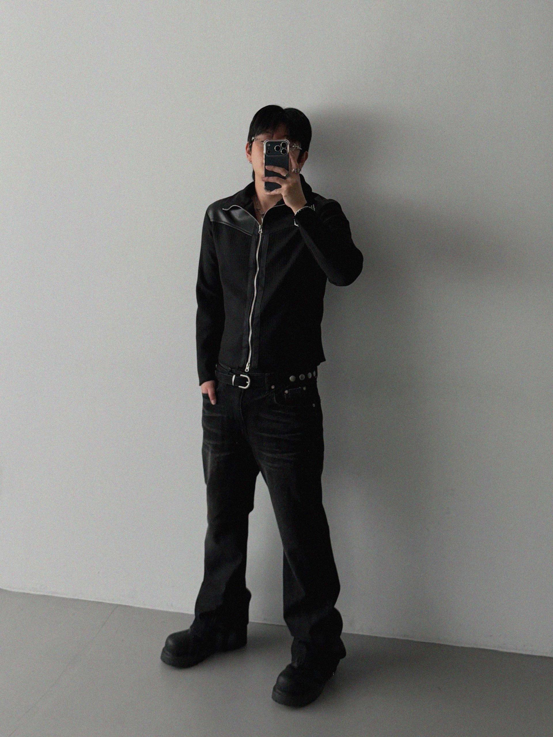 Deep Brush Flare Denim Pants