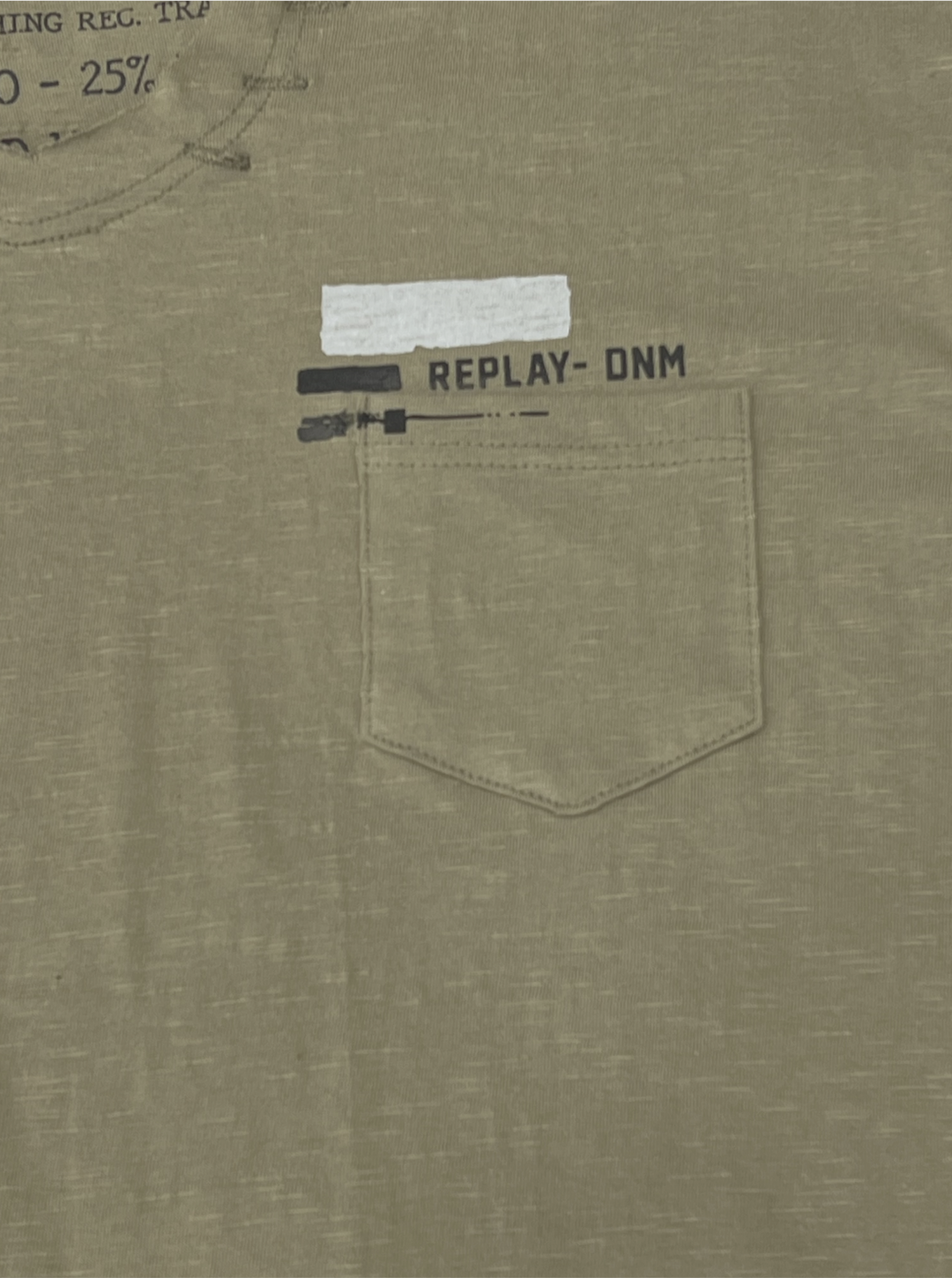 Smith cutoff v-neck half t