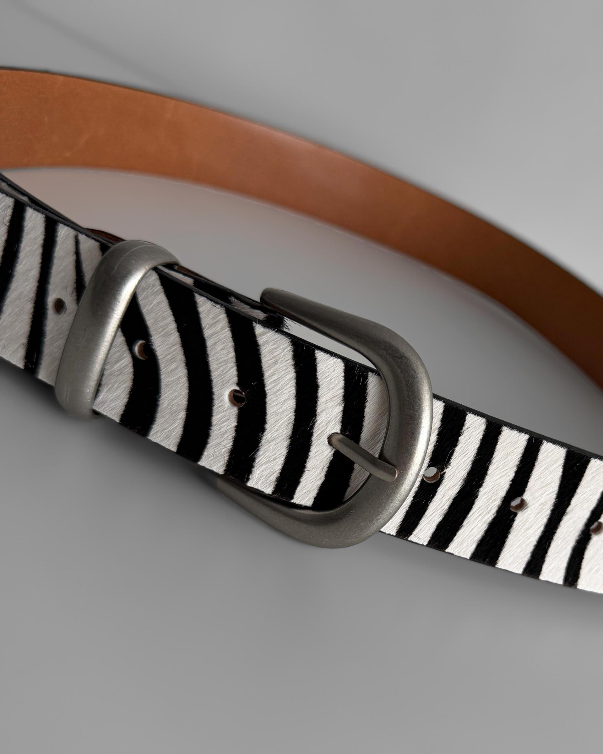Calf skin animal 40 belt