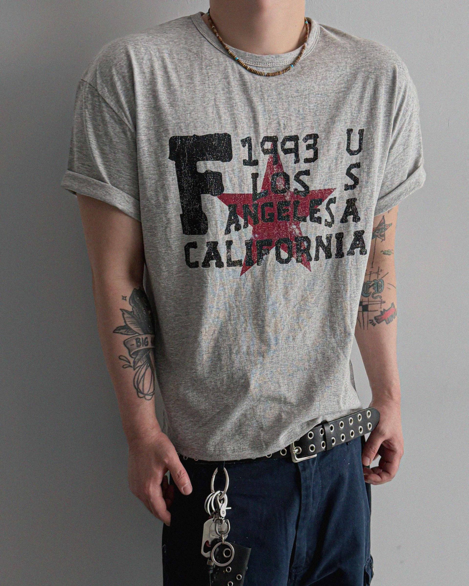 Retro star crop half t