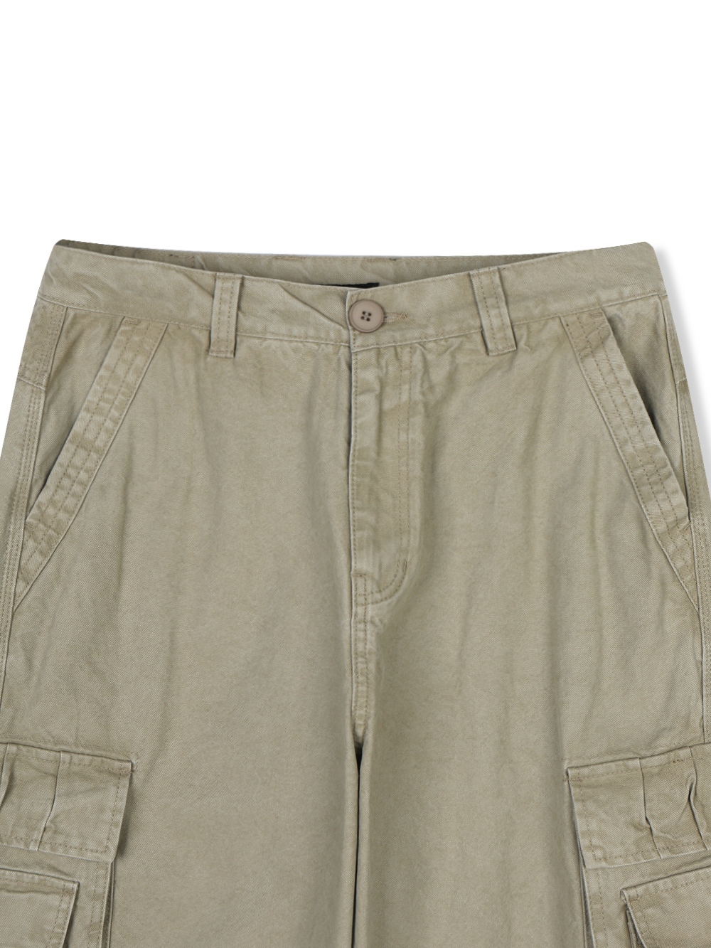 Ampty dyeing wide cargo pants