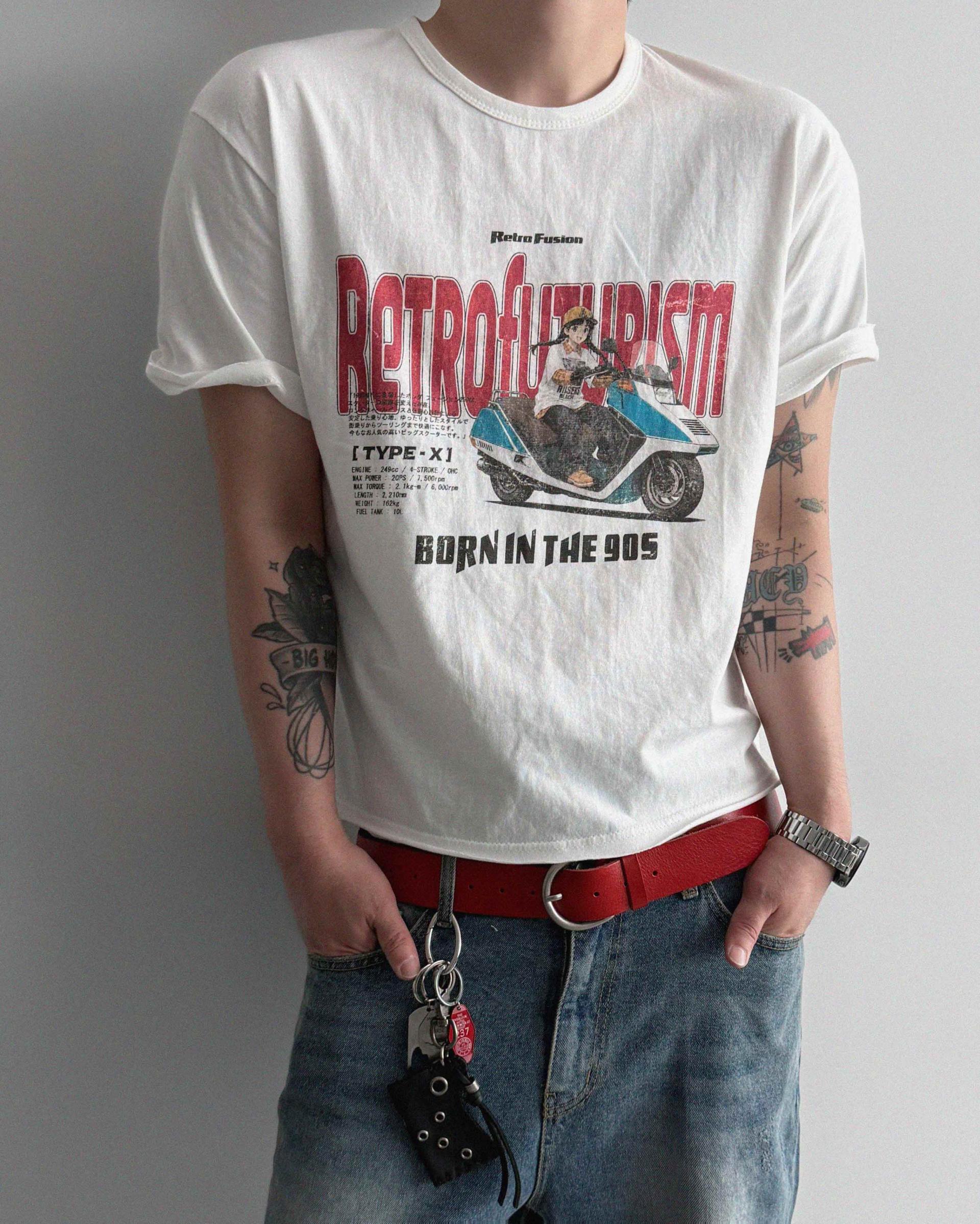 Fusion cutoff crop half t