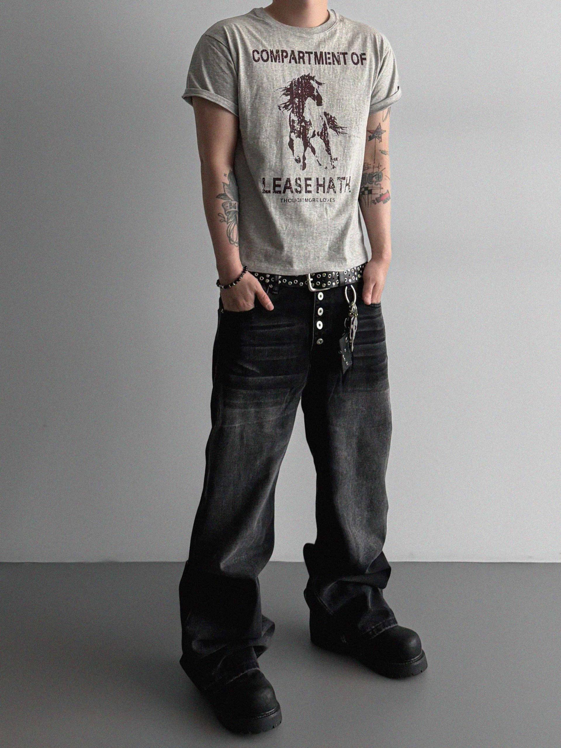 Lease slim crop half t