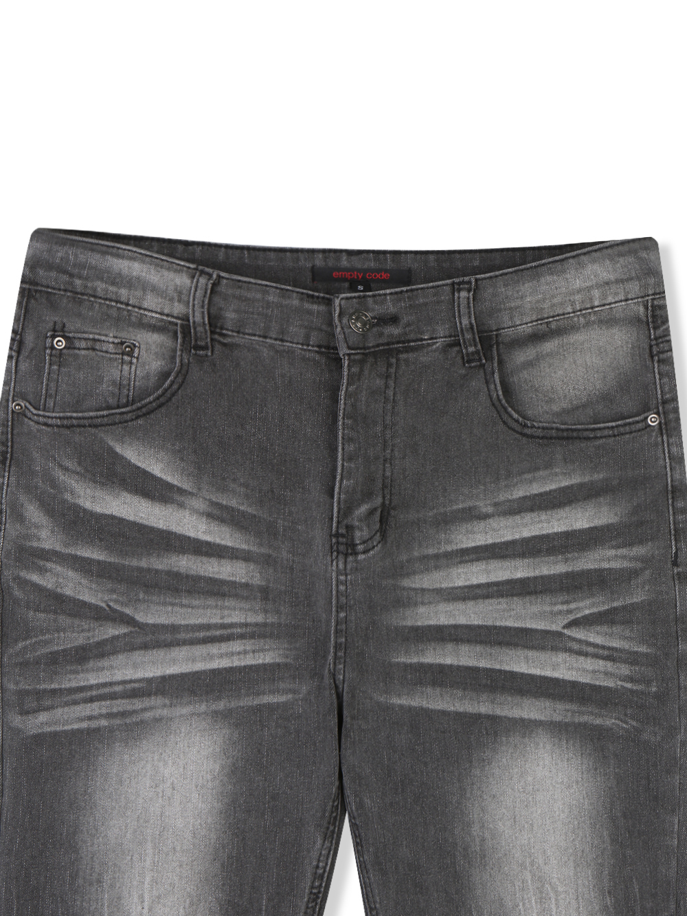 Slack sagging flare black jean