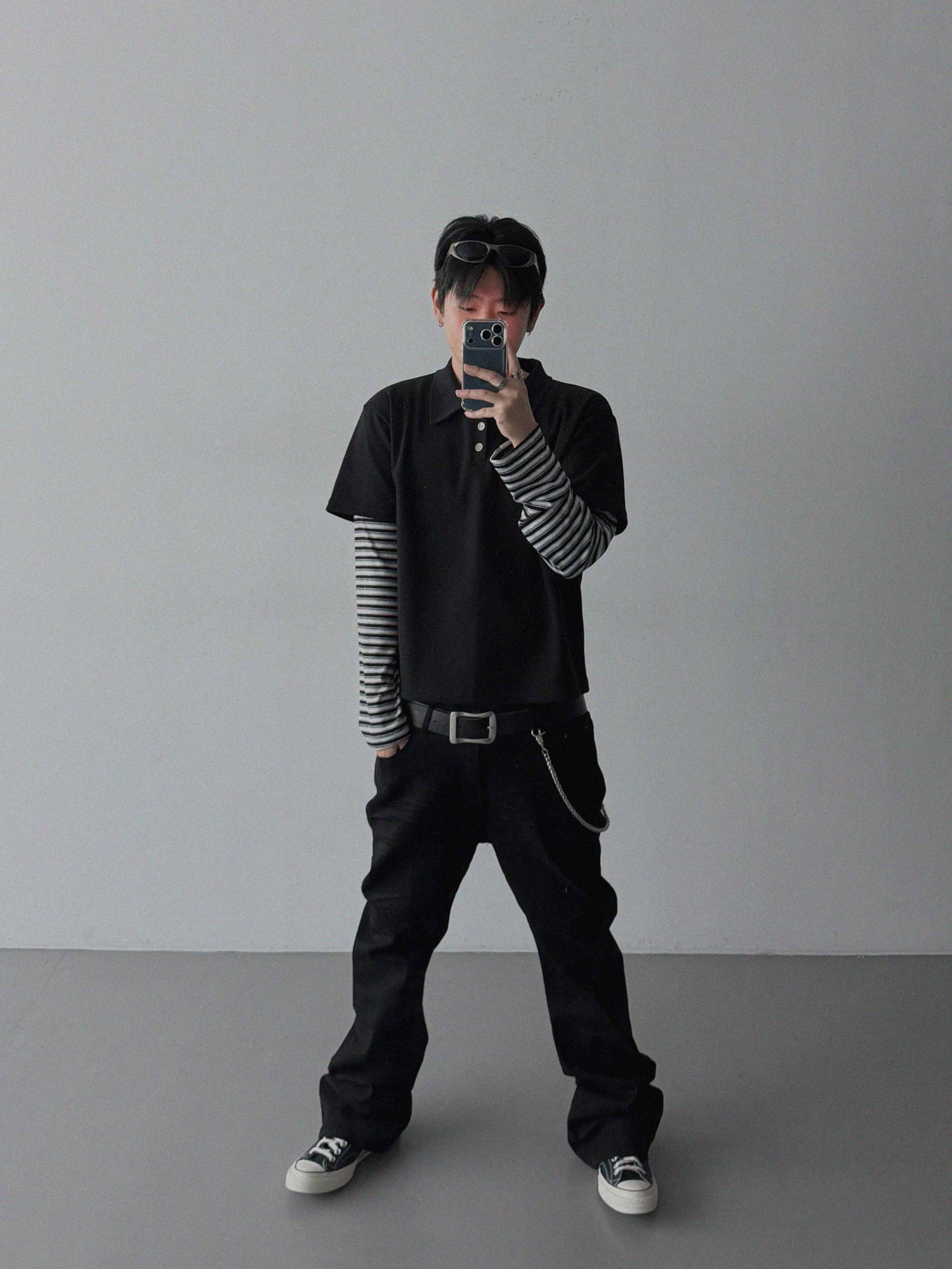 Shadow layered crop PK t
