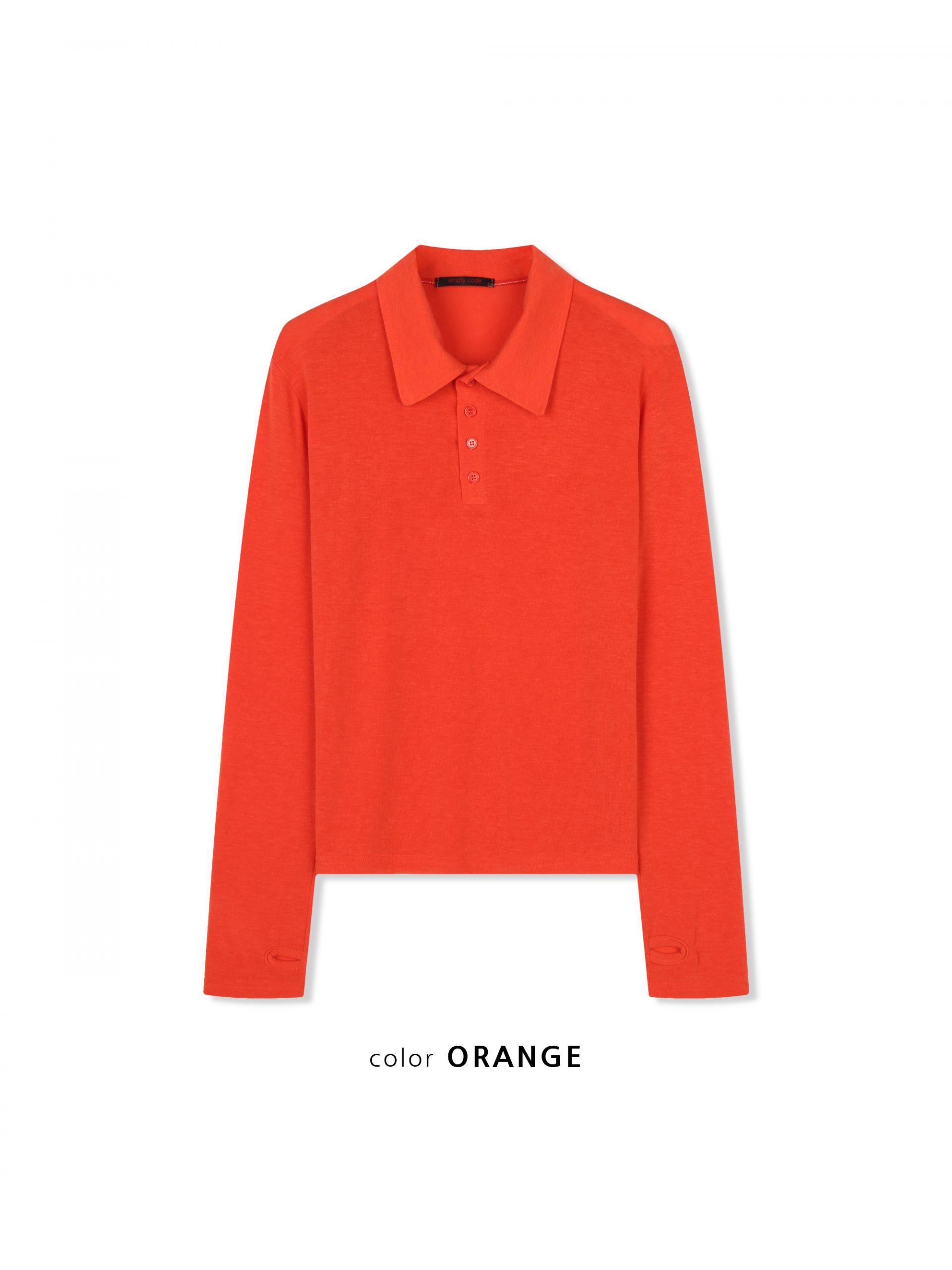 Blank slim warmer collar t