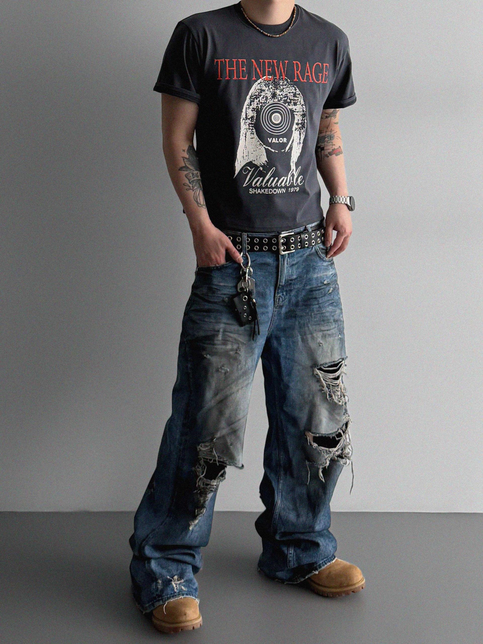 New rage crop half t