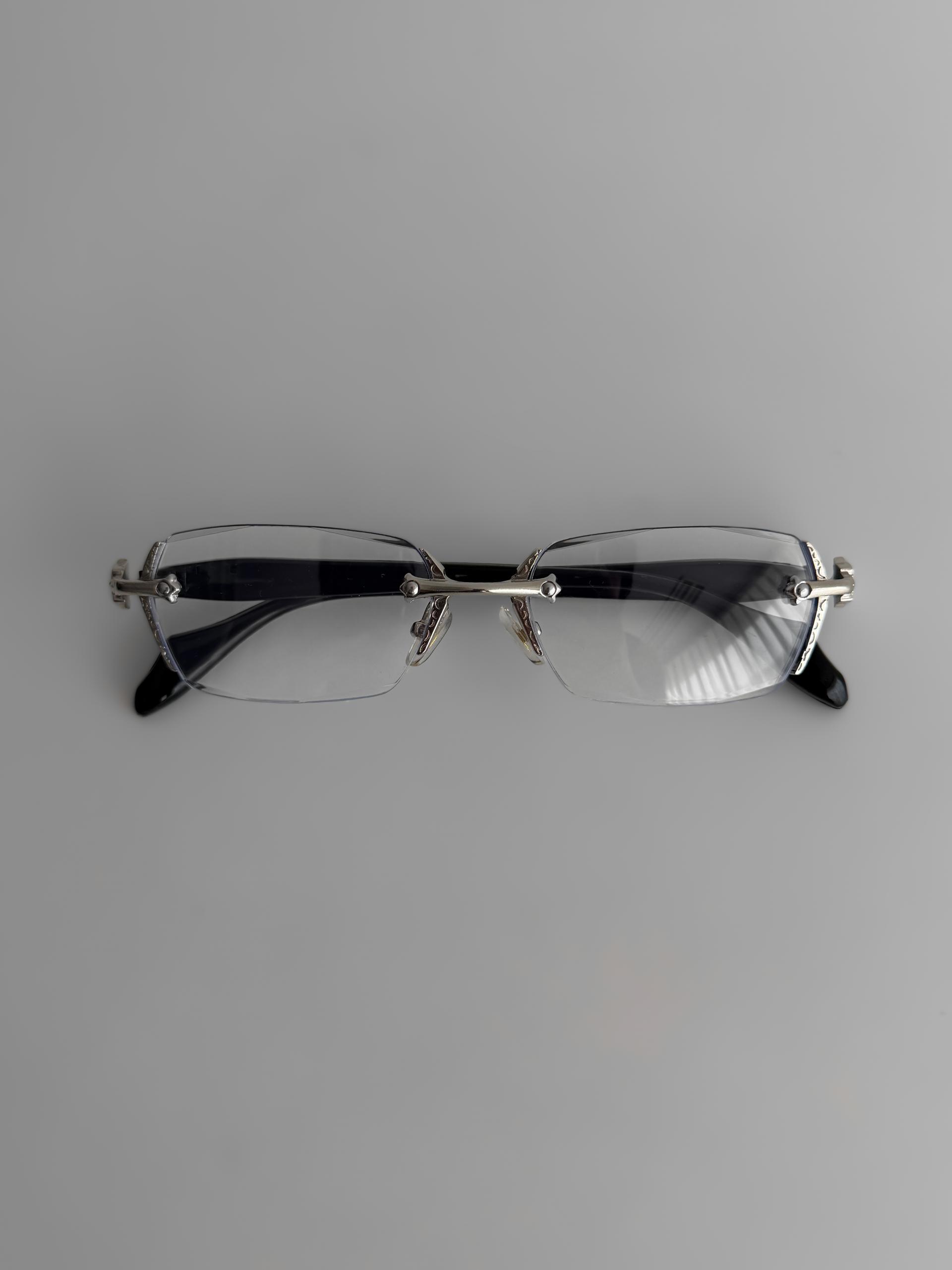 Arden metal rimless glasses