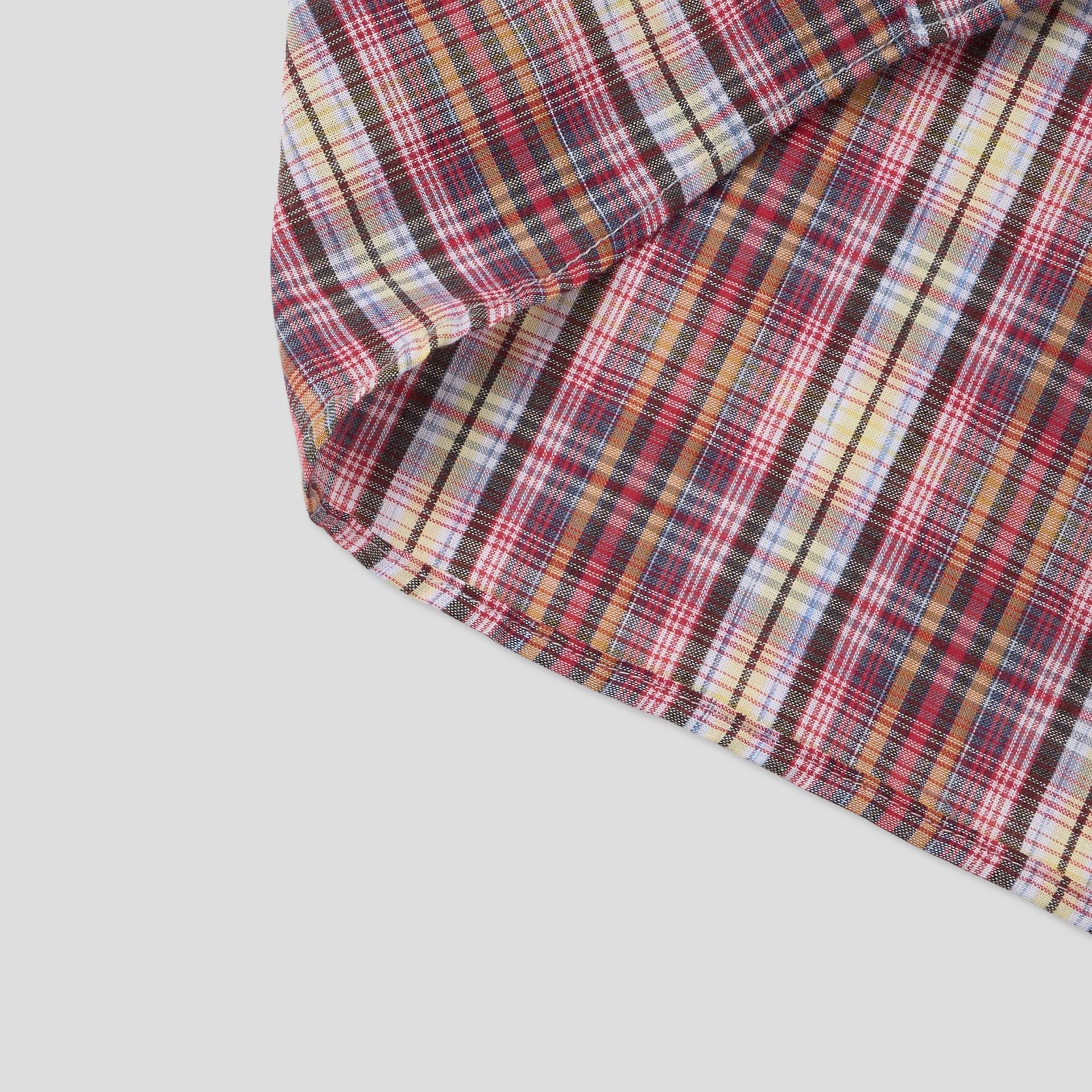 Prepi boxy check half shirt