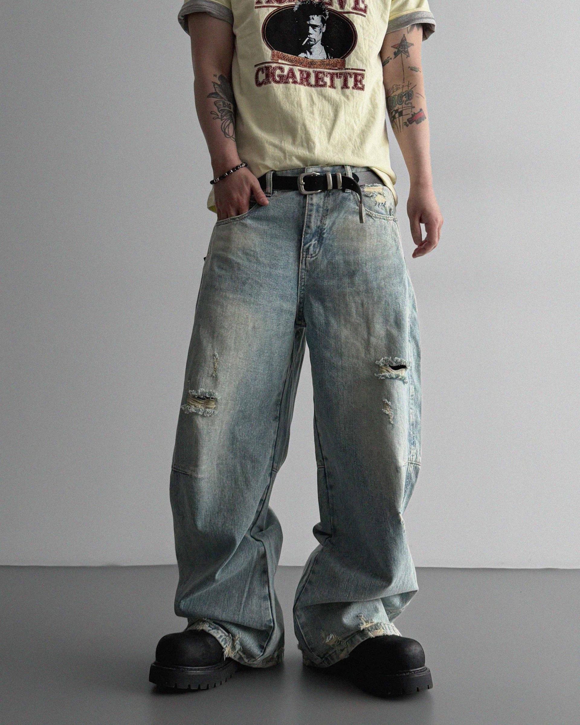Frick damage denim pants