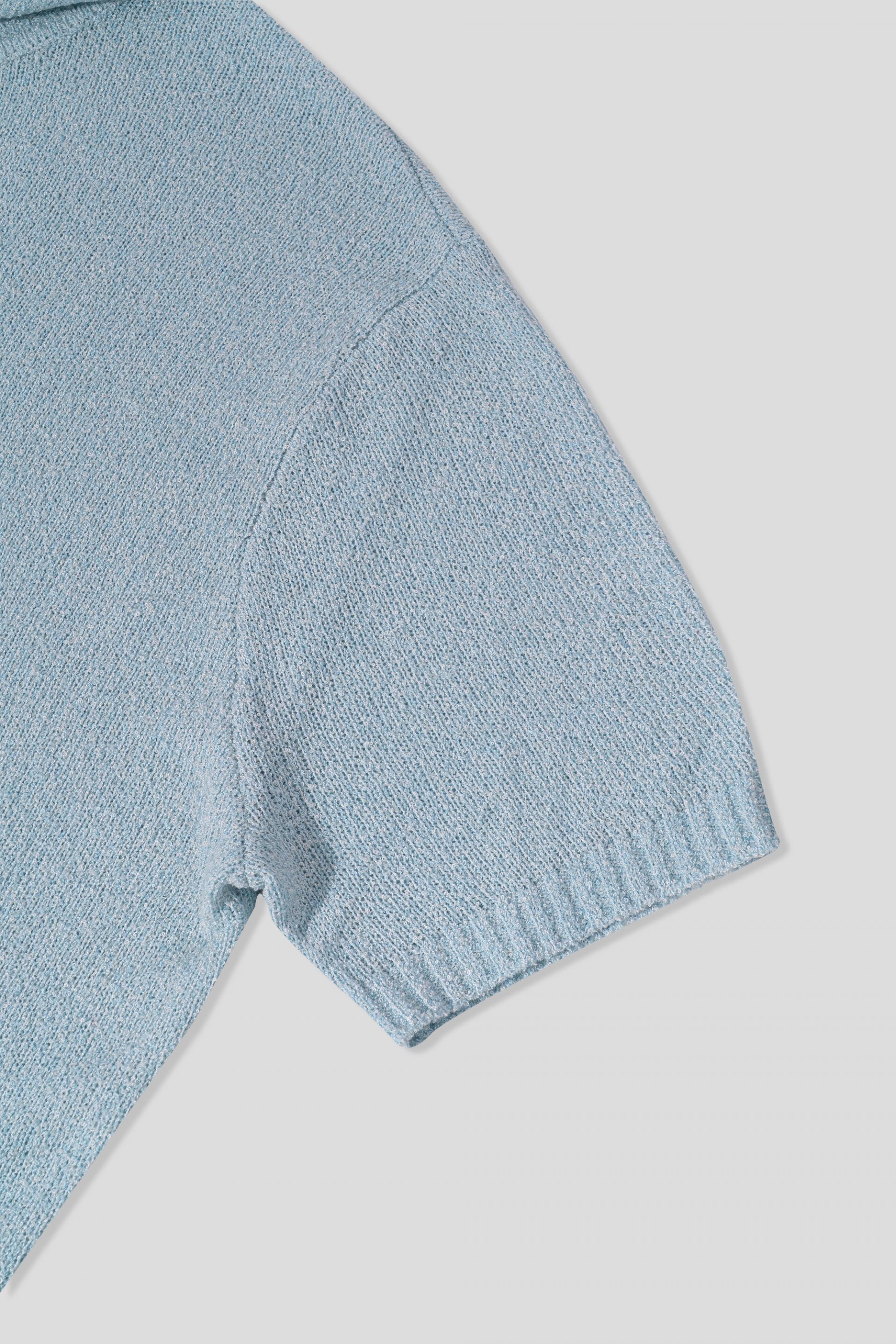 Boksaci boucle half cardigan