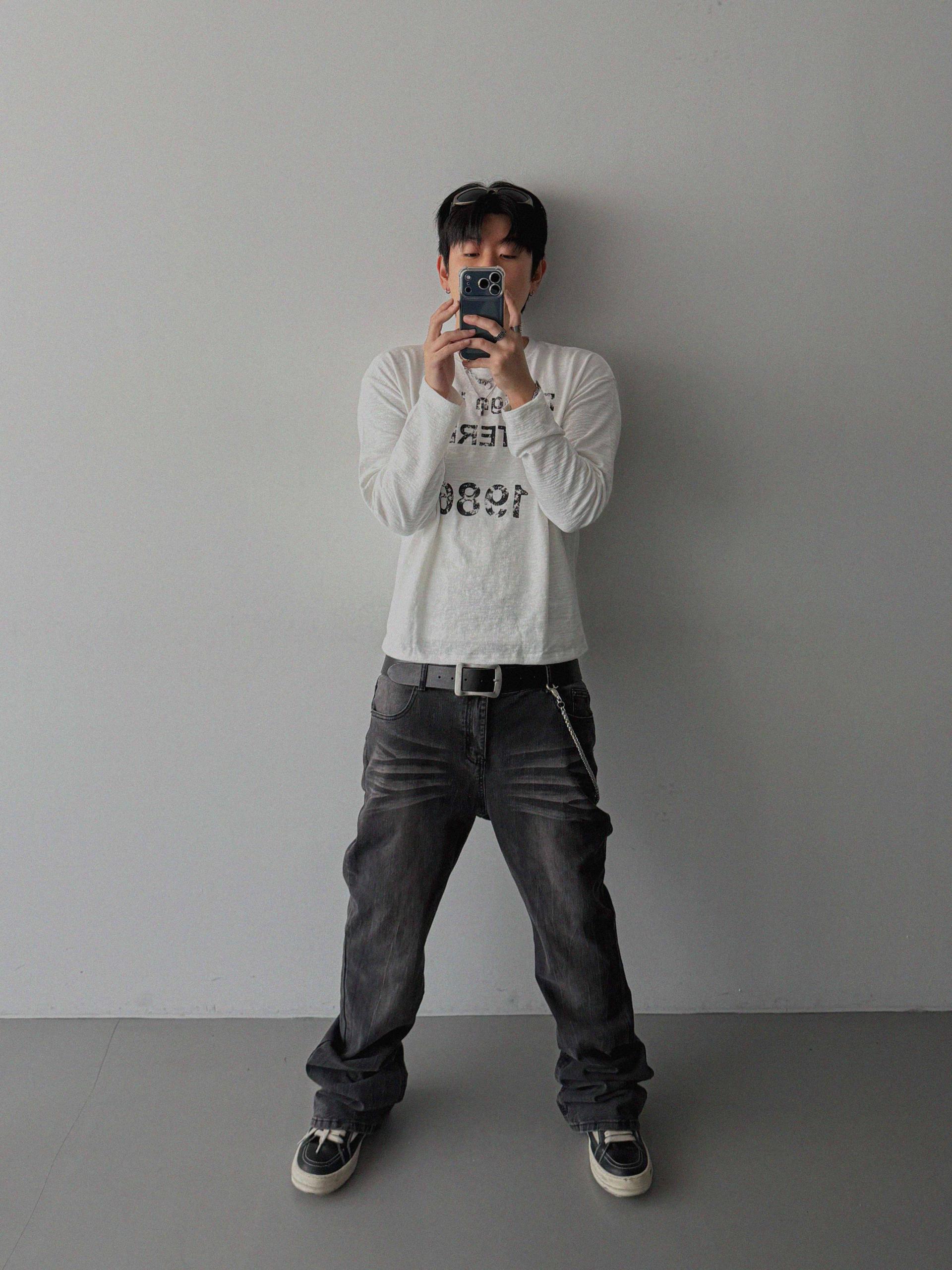 Lap slub crop t