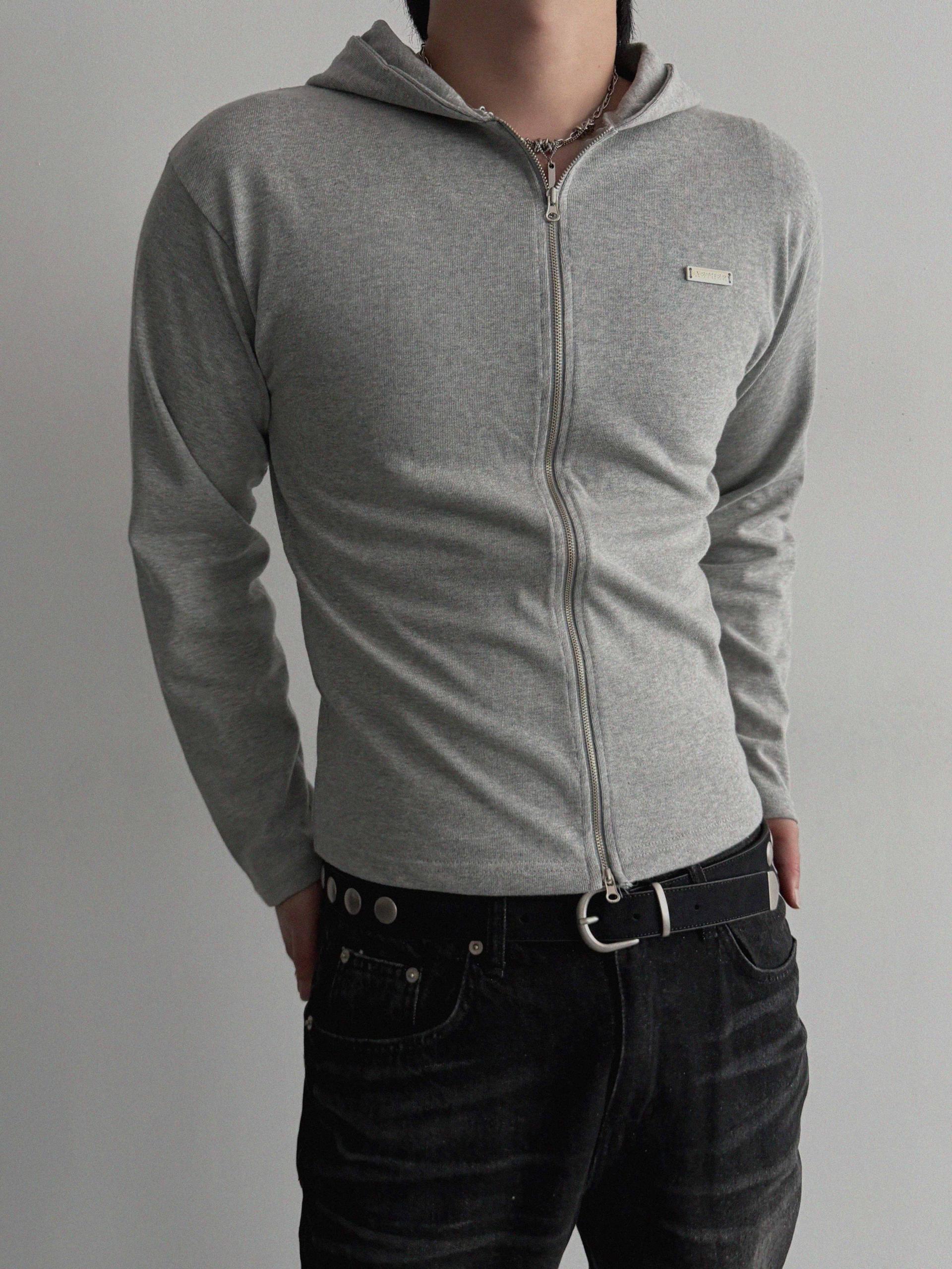 Aether pendant slim hood zip-up