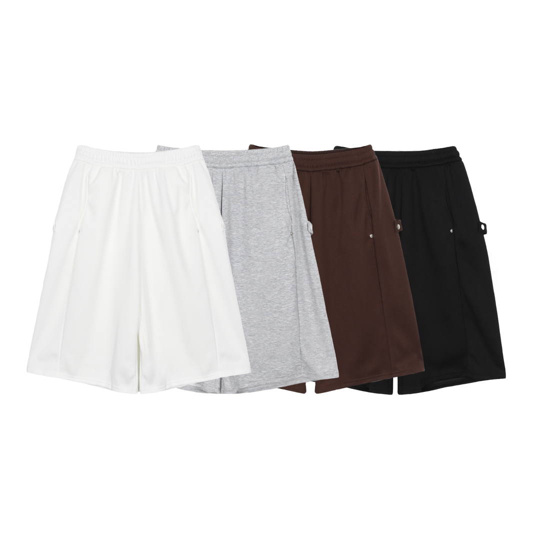 Side snap bermuda sweat pants