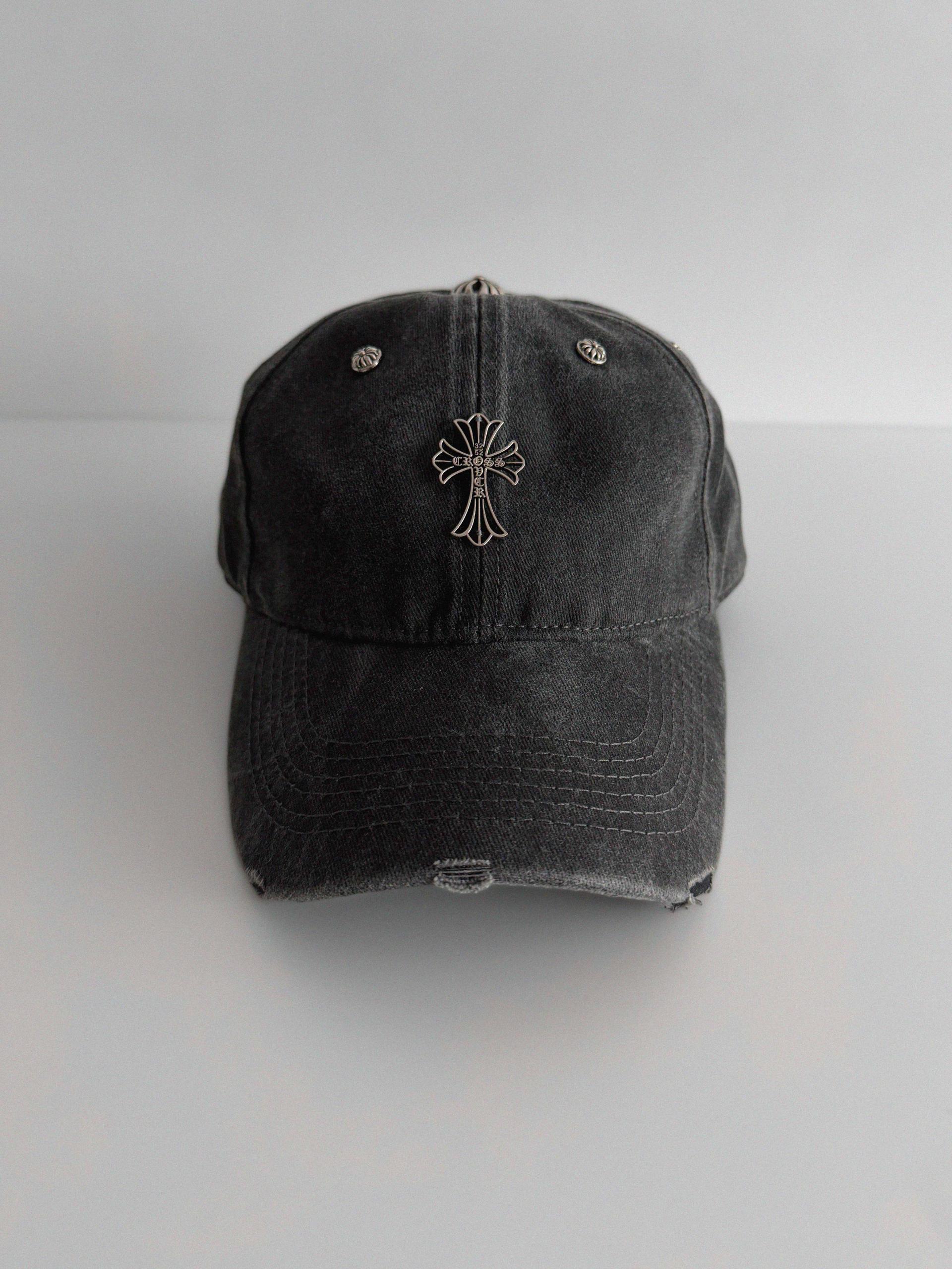 Pigment metal cross ball cap