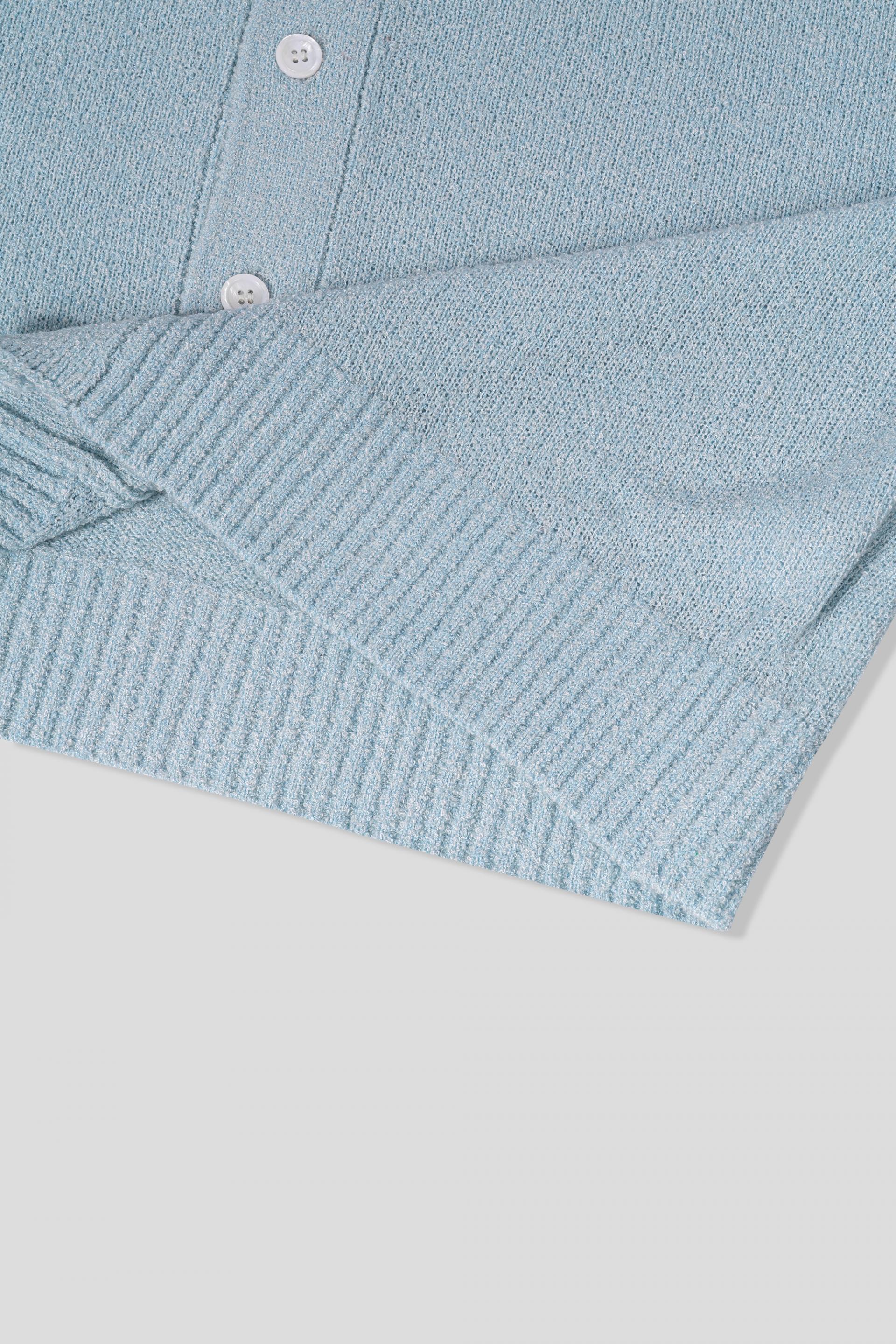 Boksaci boucle half cardigan