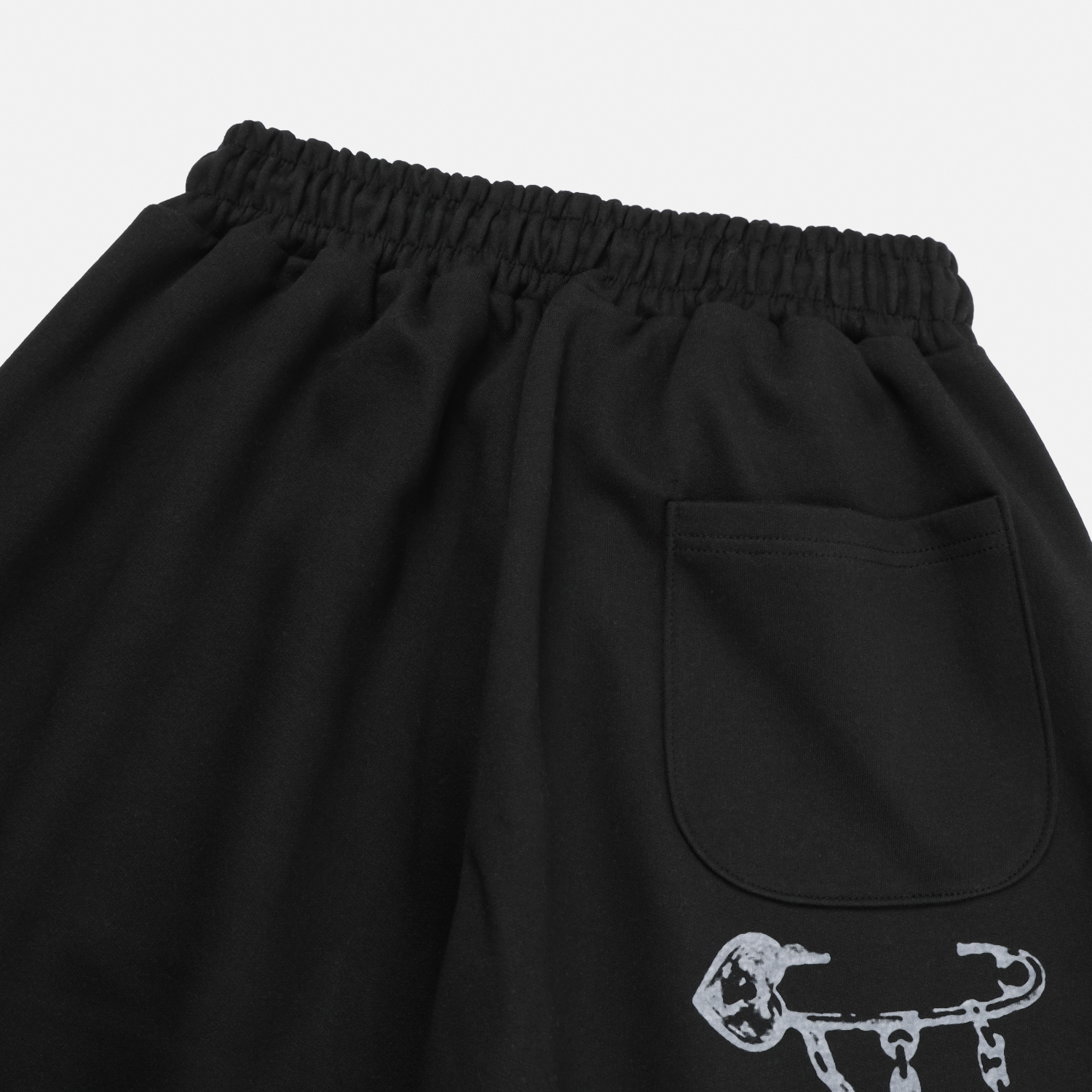 Keyring printed wide sweat pants