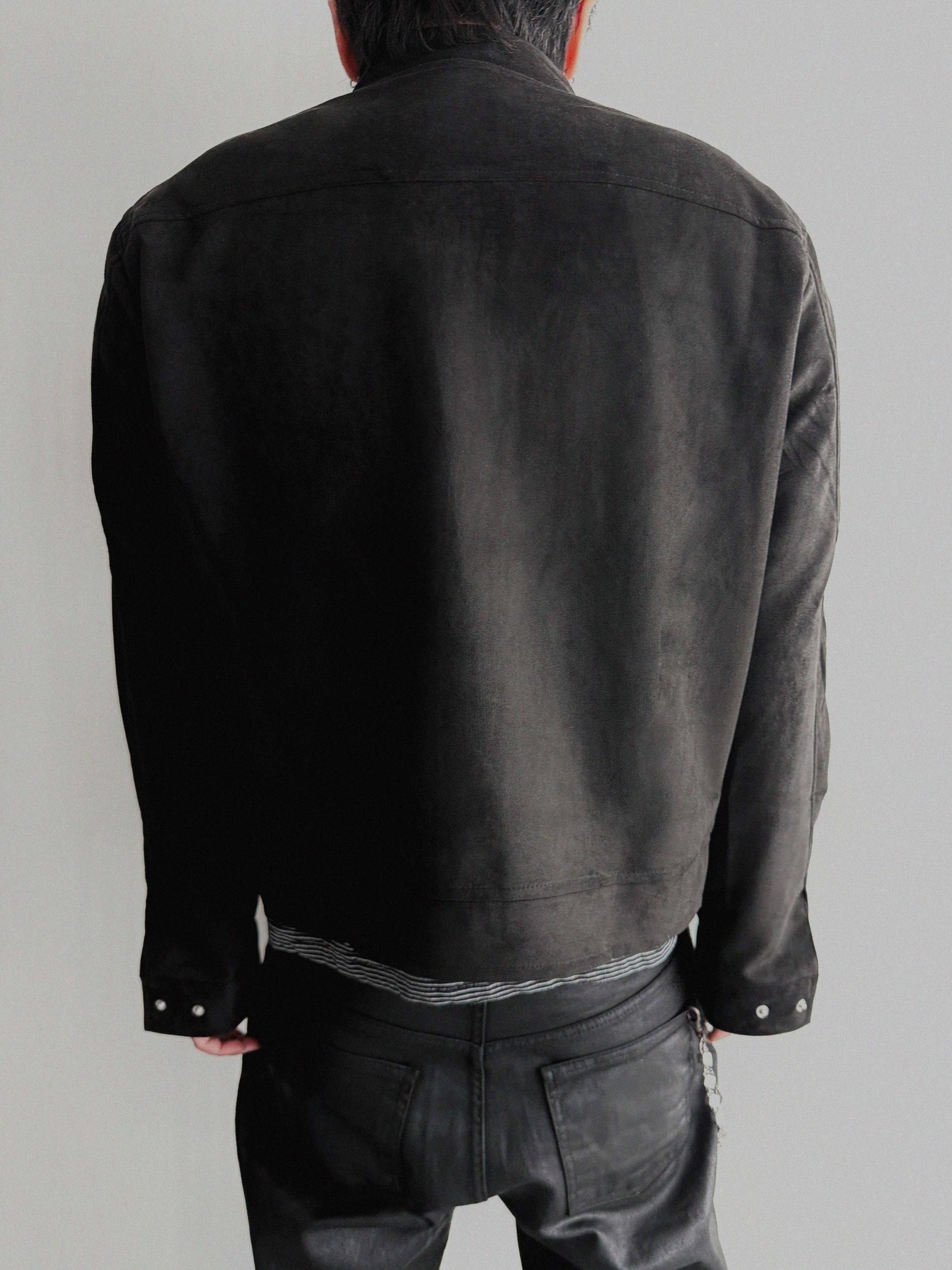 Lemans biker suede crop jacket